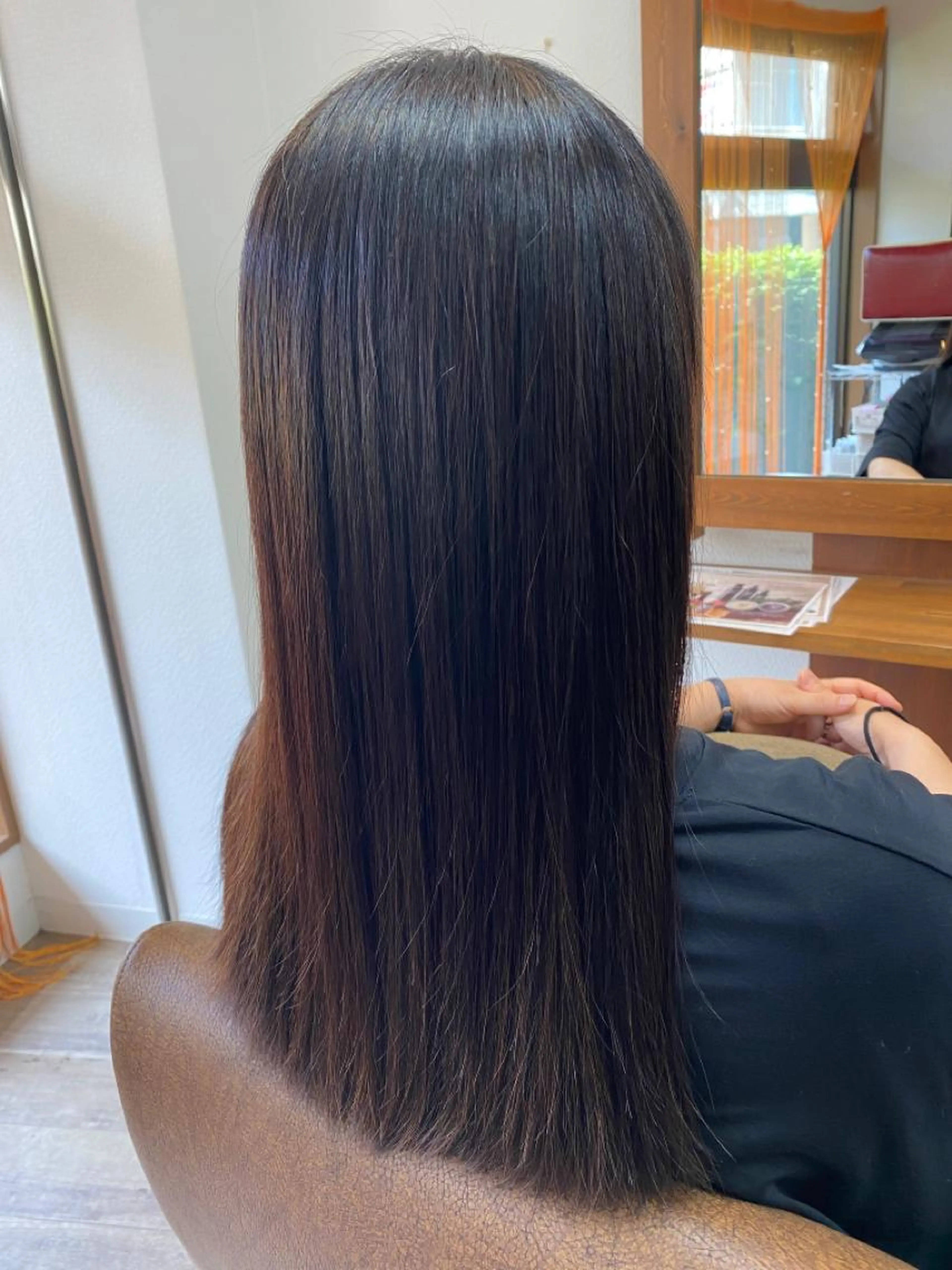 縮毛矯正モデルさんの写真