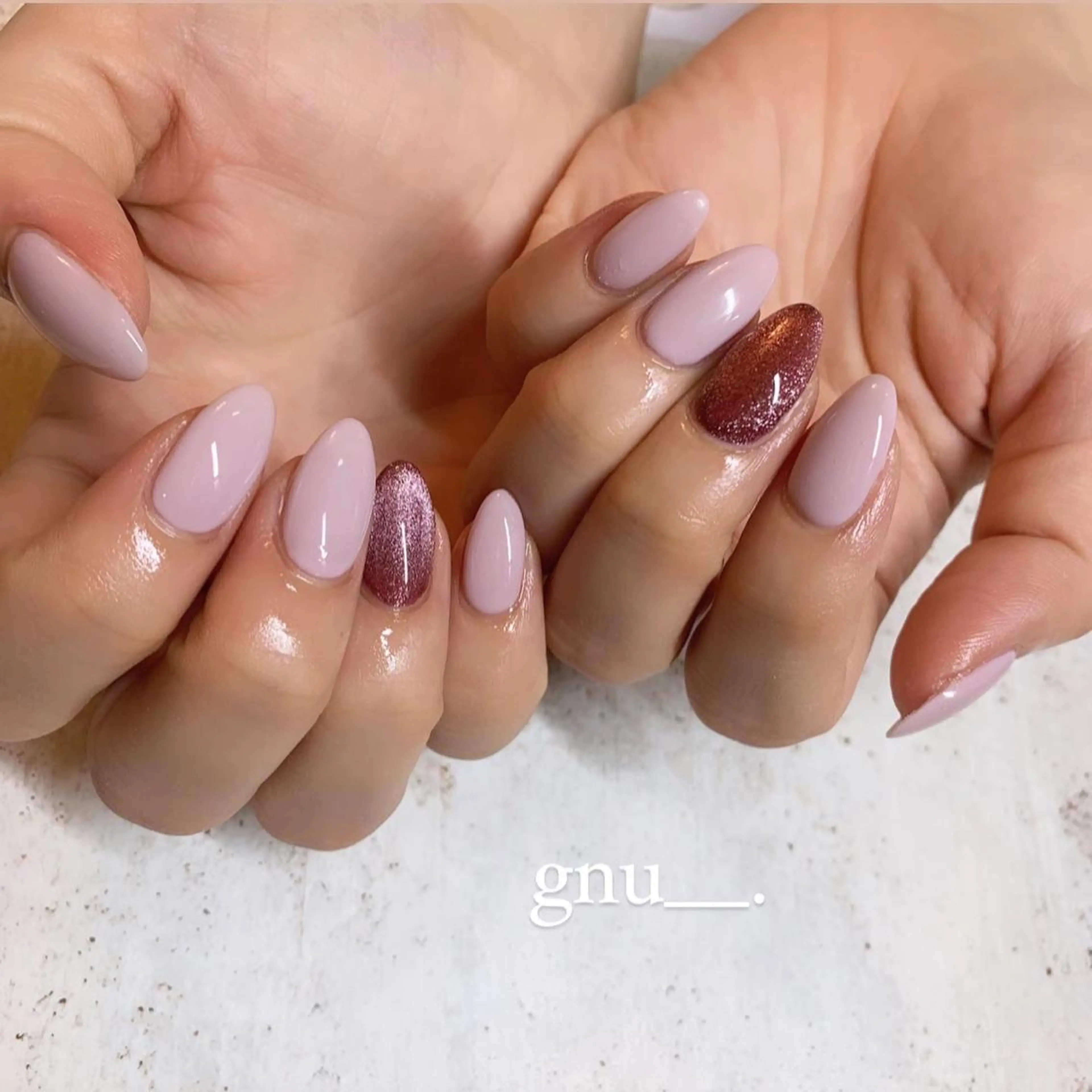 ネイル マグネットネイル ハンドネイル gnu__. nailのネイルデザイン
