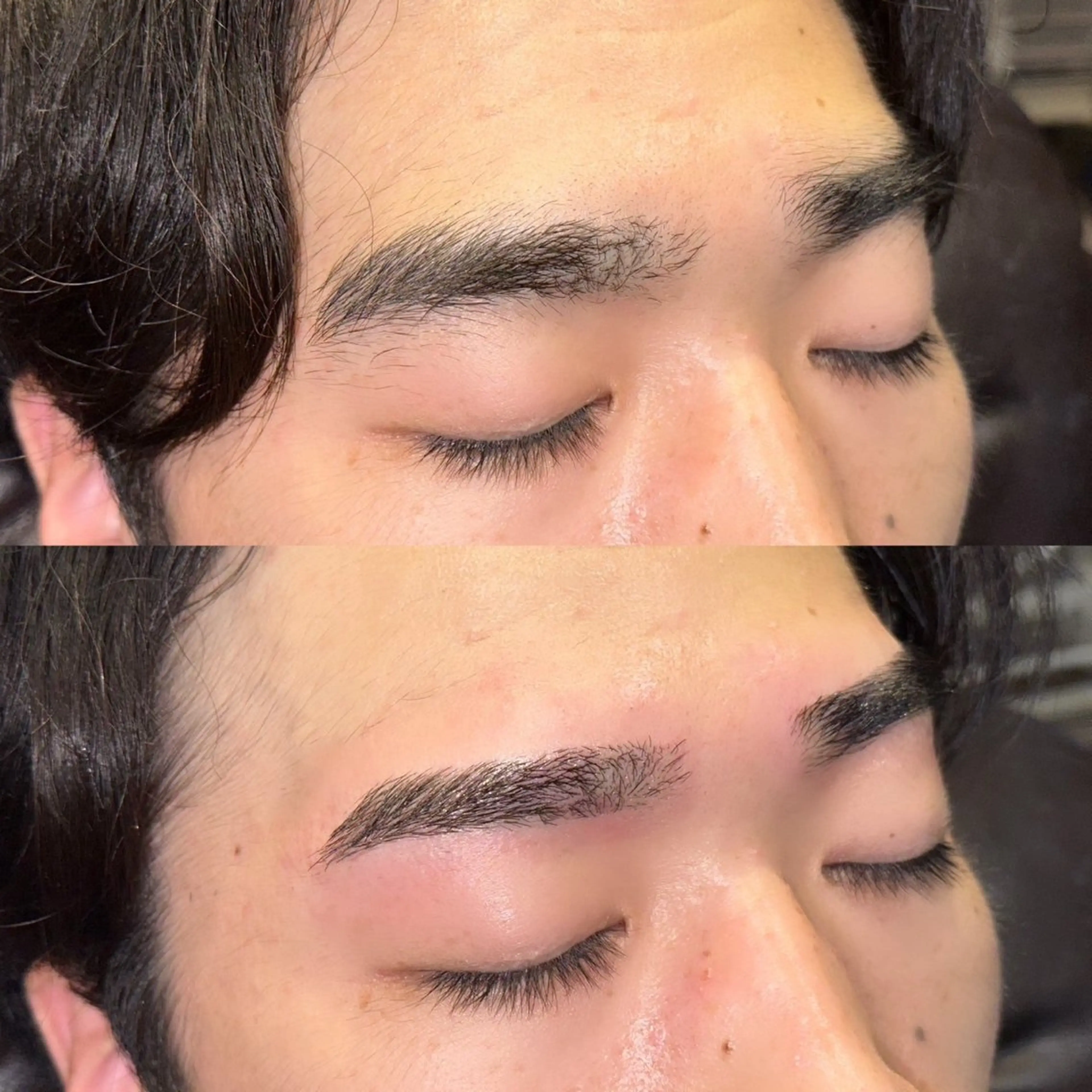 メンズ アイブロウ 福岡/レイヤーカット /顔周り/ひめかのヘアスタイル