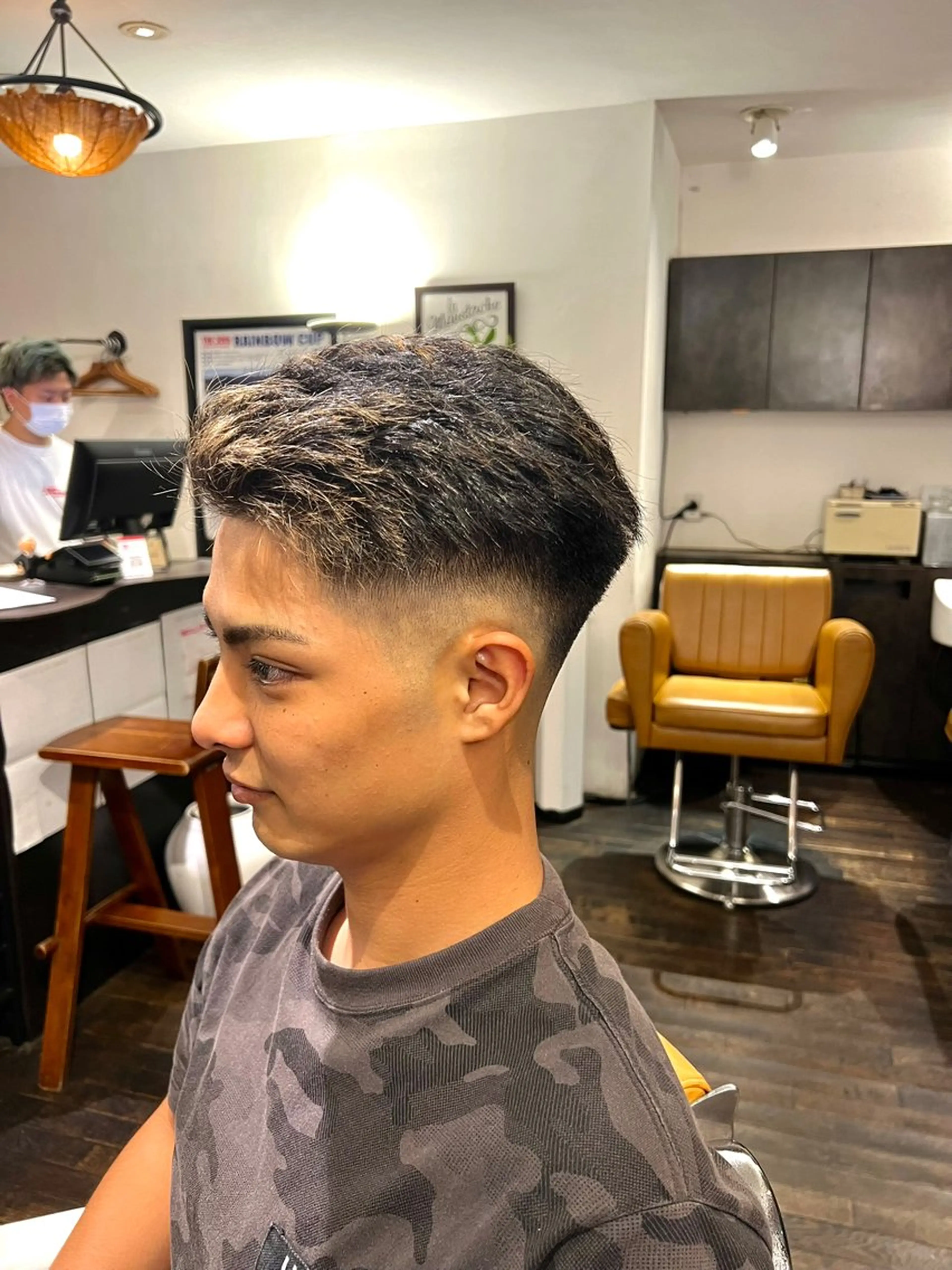 ショート メンズ フェードカット スキンフェード 田畑 凜仁のヘアスタイル