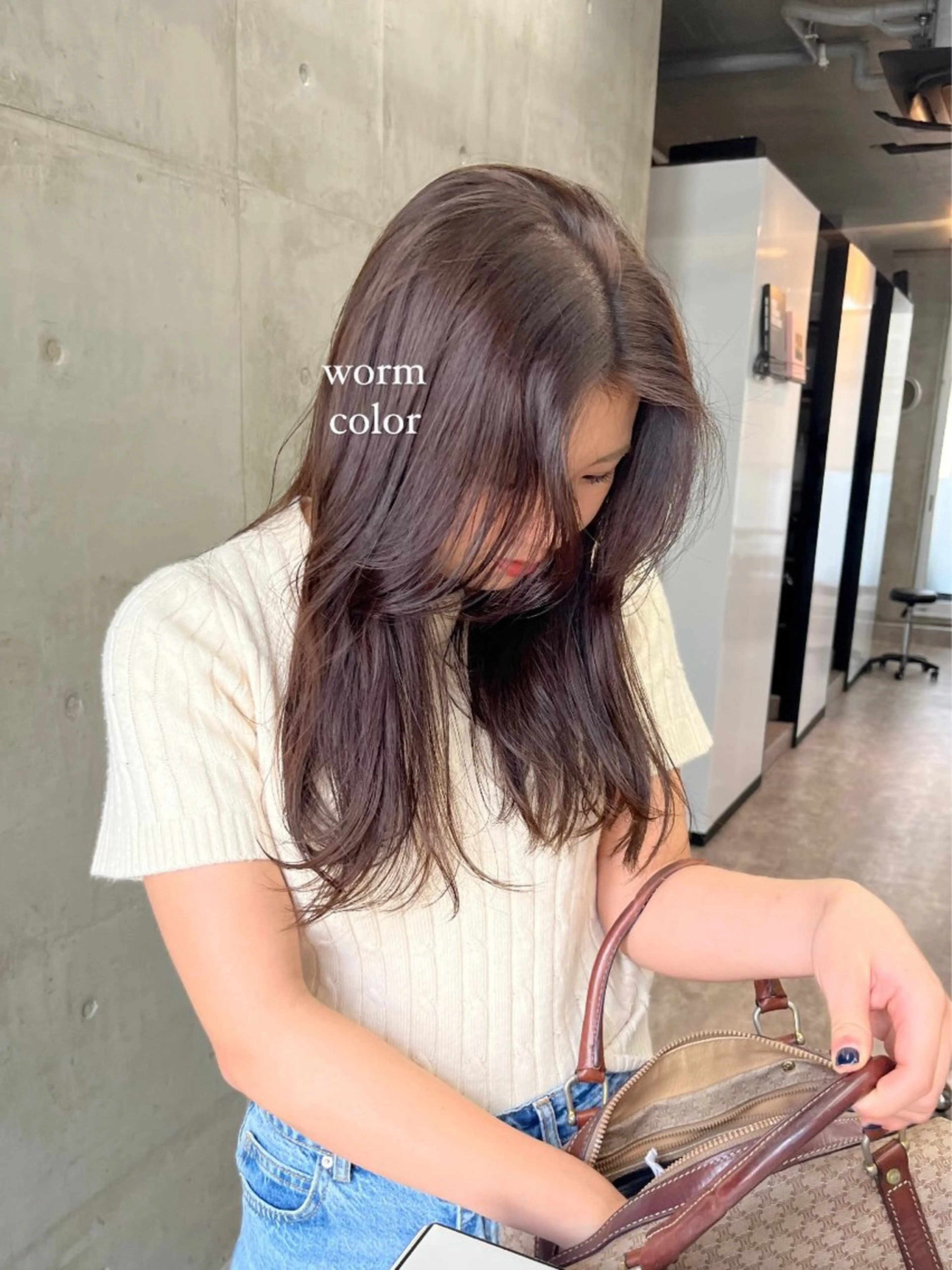 ロング カラー 顔周りカット 韓国風ヘア 似合わせカット カット 🤎𝐌𝐚𝐨⌇ お悩み解決美容師🤎のヘアスタイル