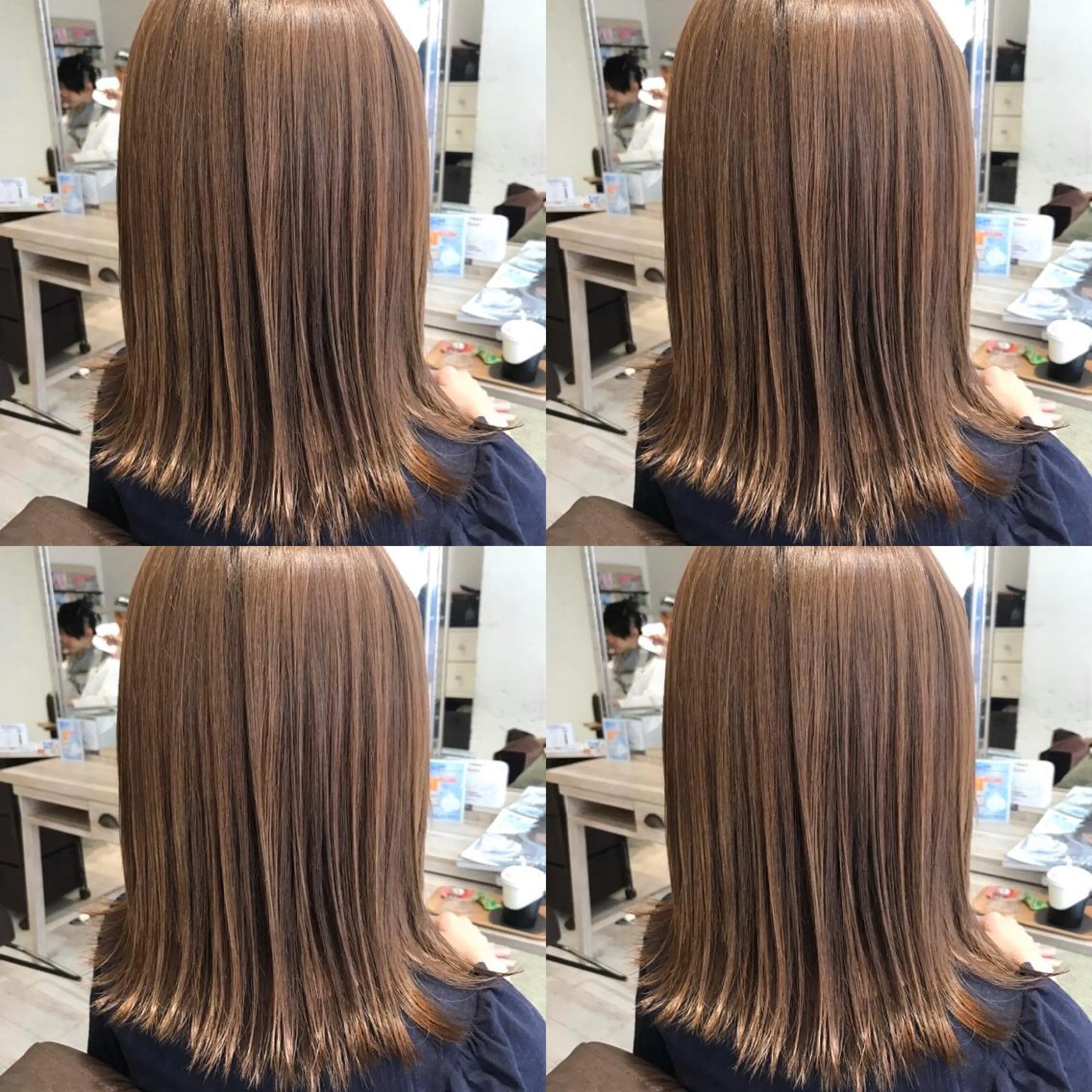 ミディアム ヘアカラー 韓国ヘア 山本勝志のヘアスタイル