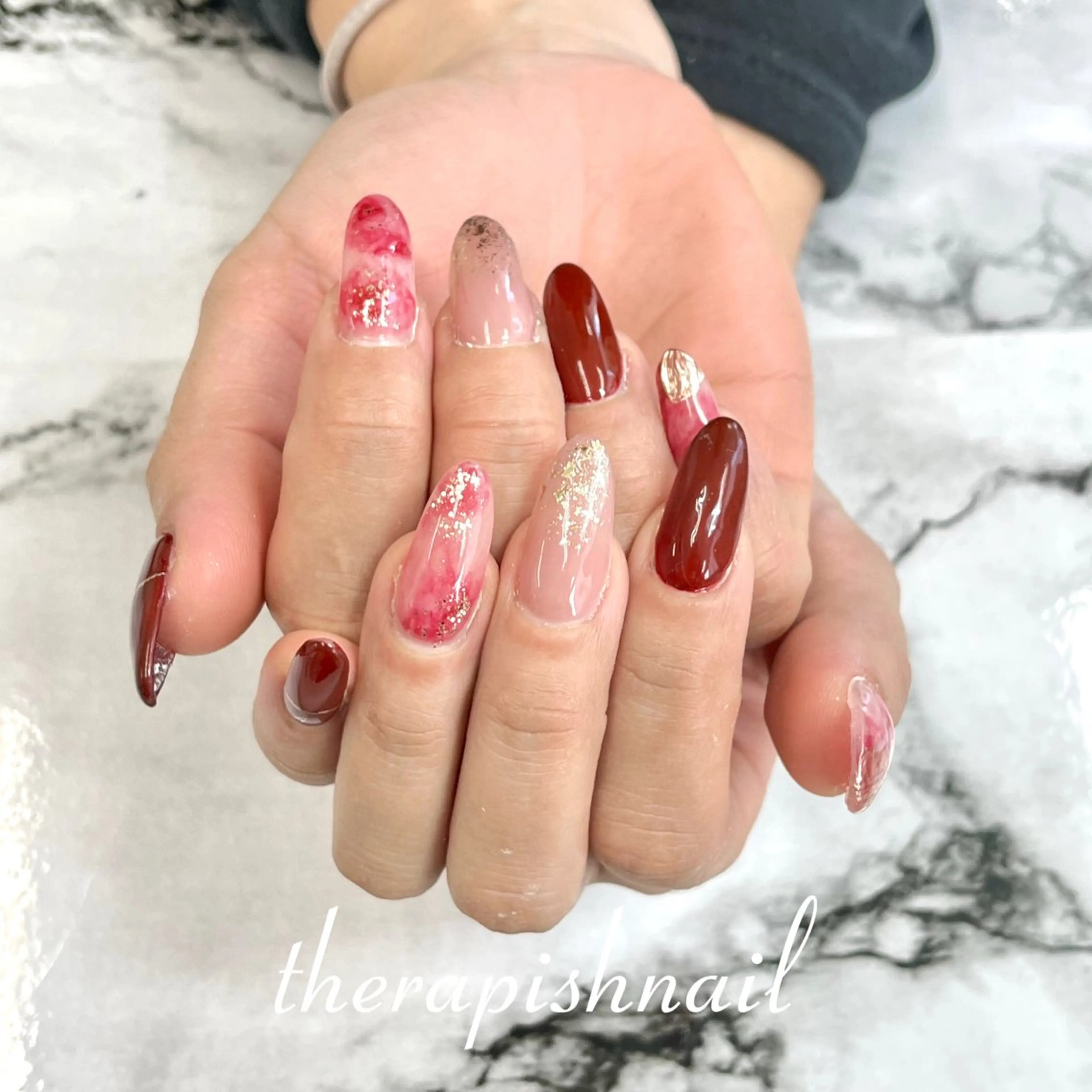 ネイル therapish 東三国徒歩1分 ゆなのネイルデザイン