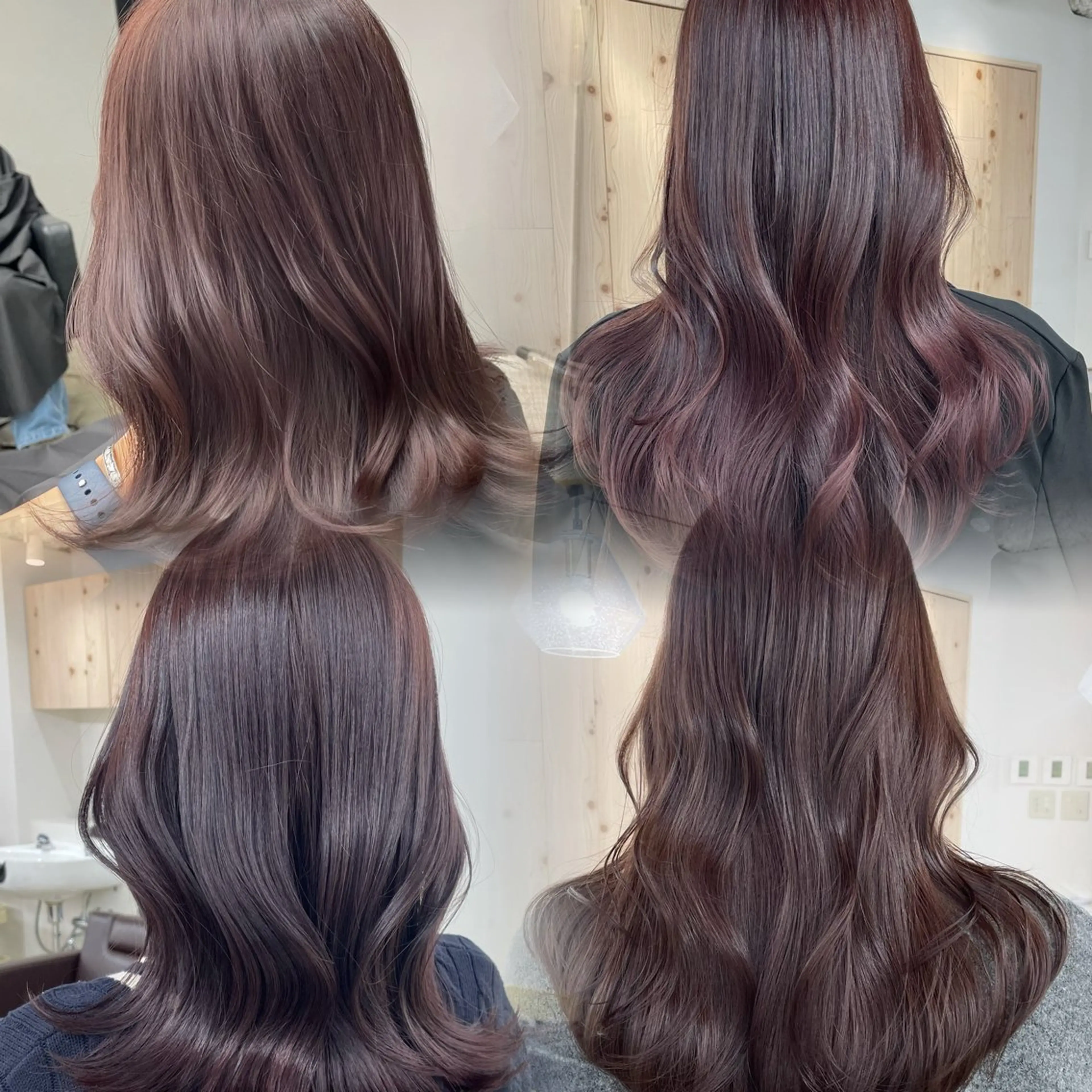 ロング カラー カット ヘアカラー トリートメント 新宿/透明感カラー/ 髪質改善/桜良のヘアスタイル