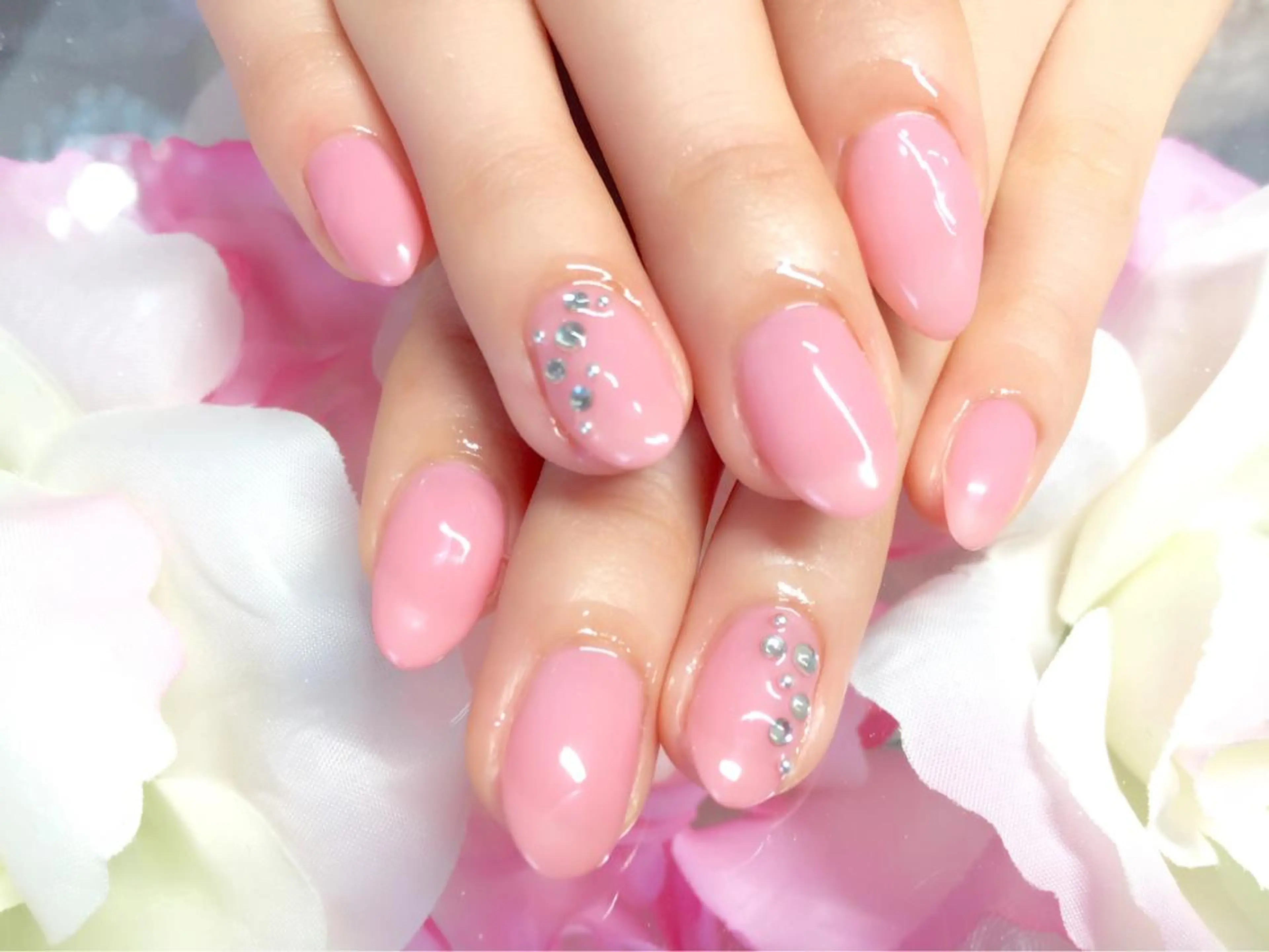 ネイル アートネイル ワンカラーネイル シンプルネイル clover nailのネイルデザイン