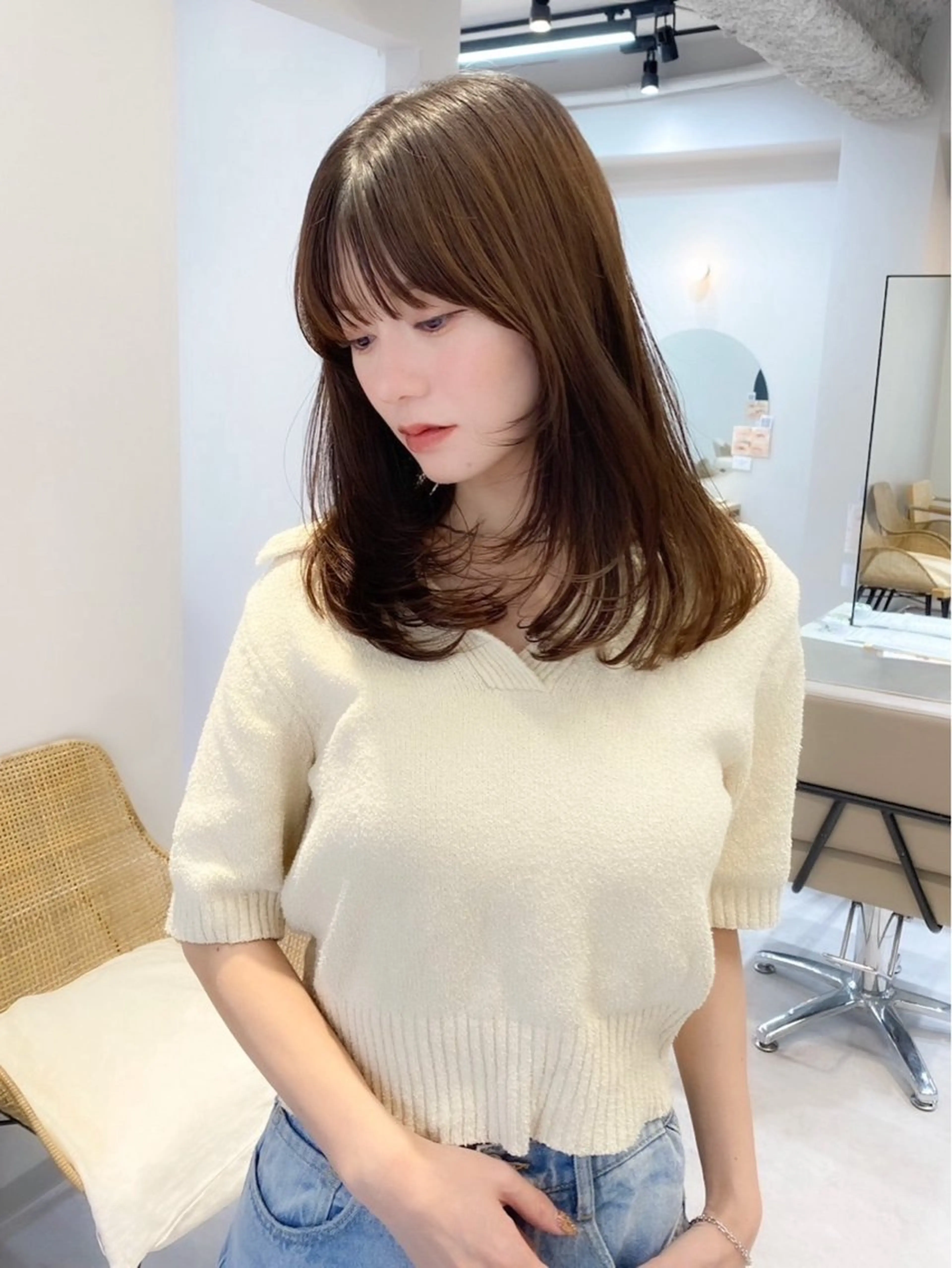 セミロング 🍀立川/艶髪/レイ ヤーmihiro🍀のヘアスタイル