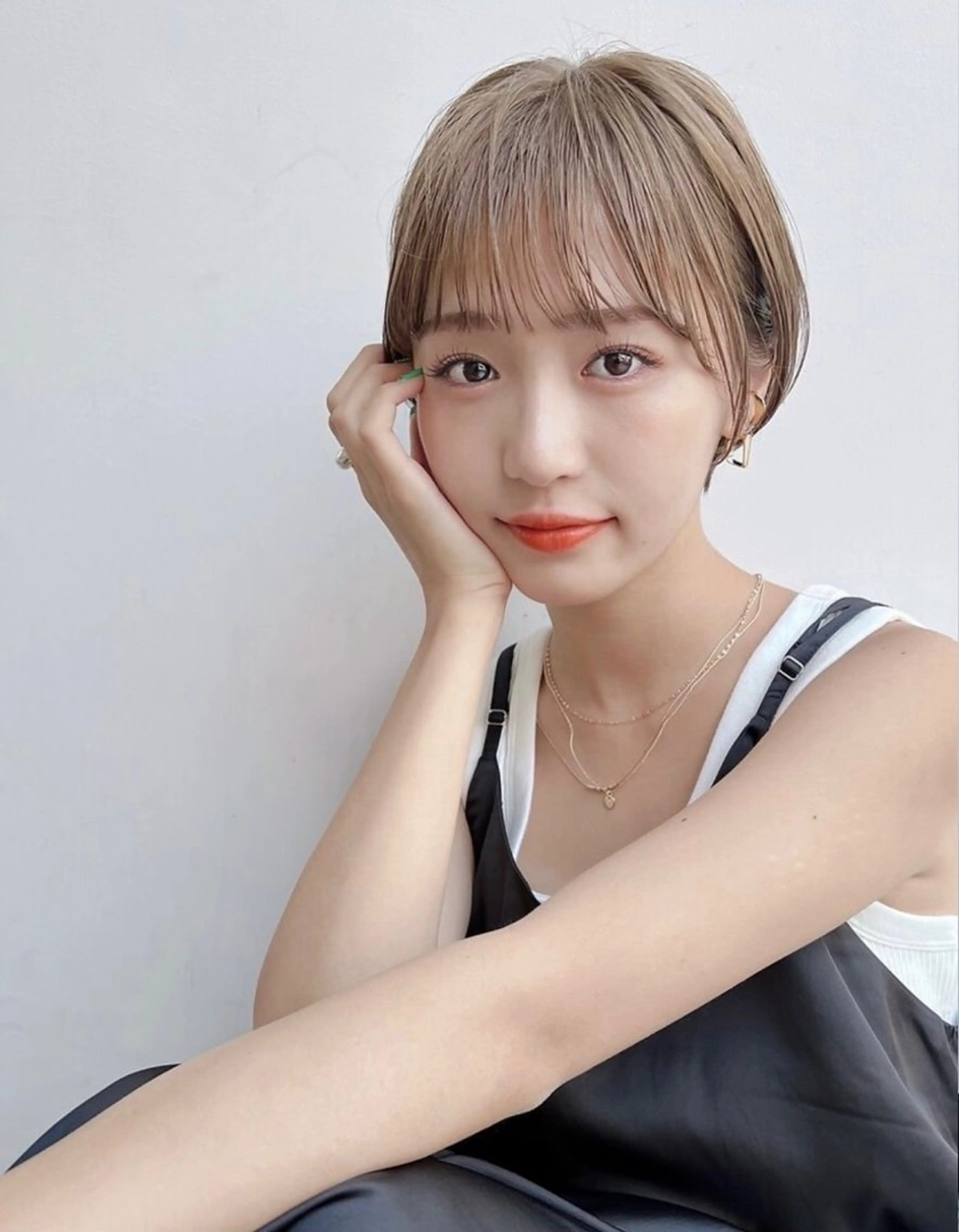 ショート レイヤーボブ/ 艶カラー/サナ🌼のヘアスタイル