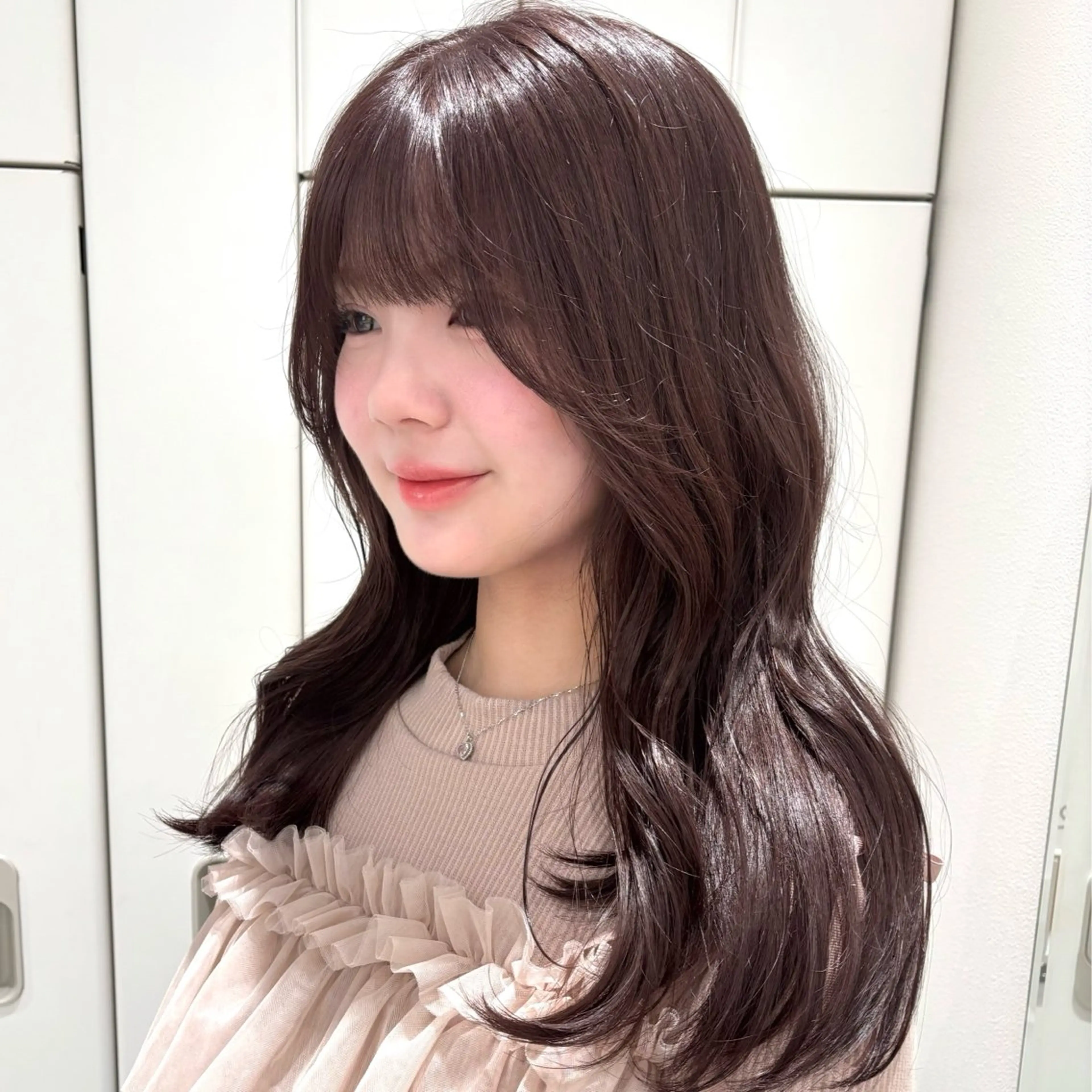 セミロング ヘアカラー トリートメント Unami 新宿　Mayukiのヘアスタイル