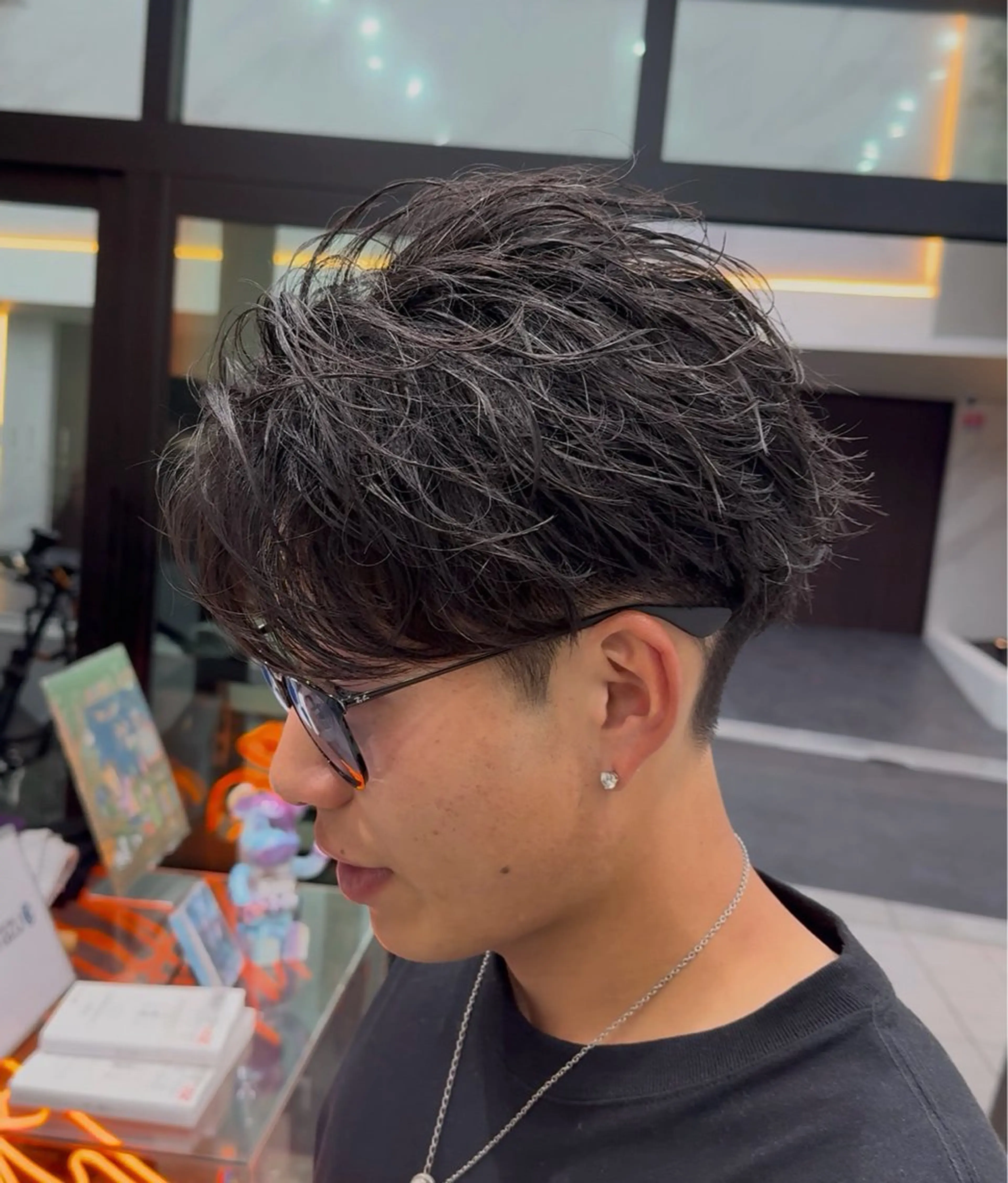 ショート カラー パーマ メンズ fifth 菅崎愛斗のヘアスタイル