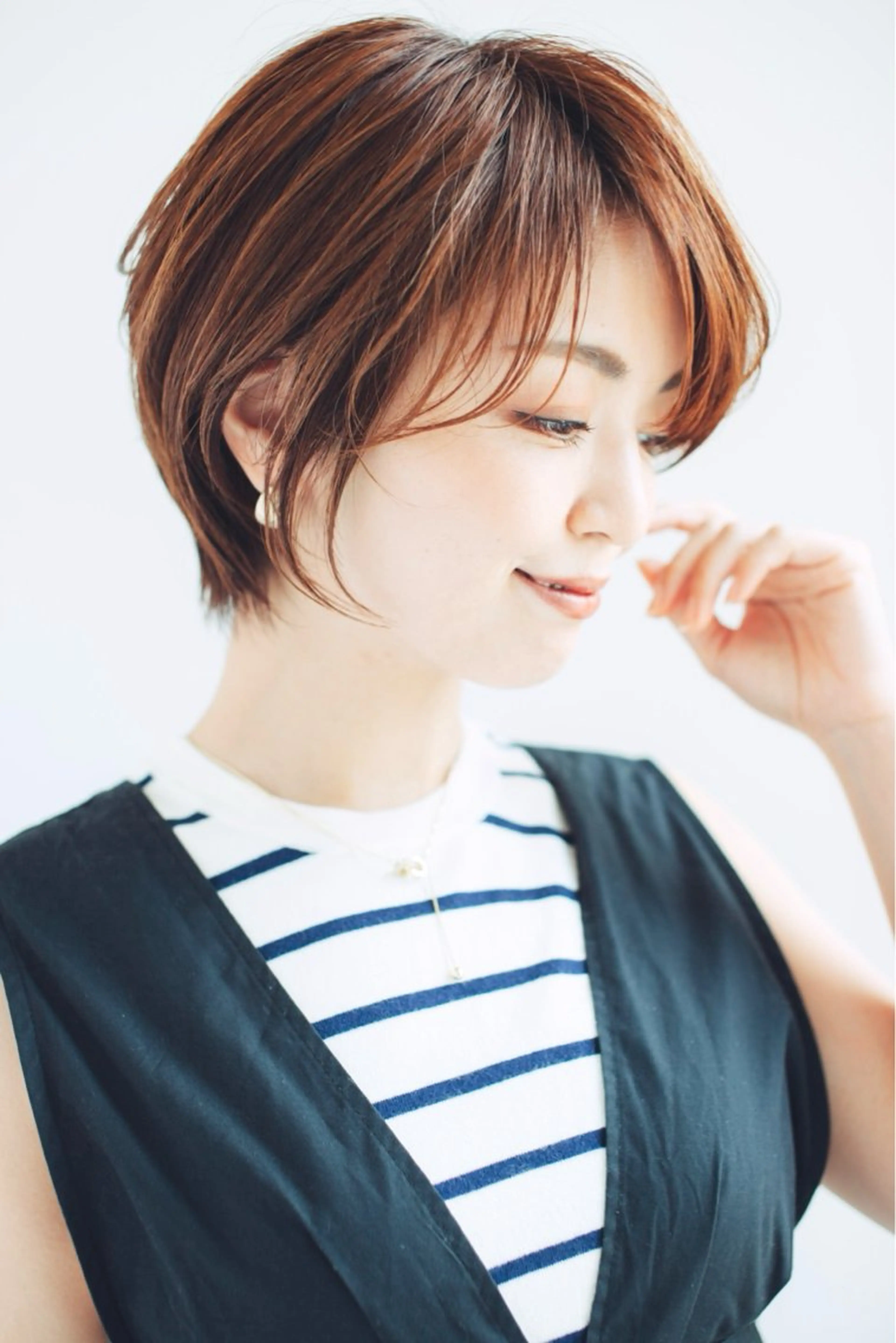 ショート 縮毛矯正/髪質改善 継続する美髪のヘアスタイル