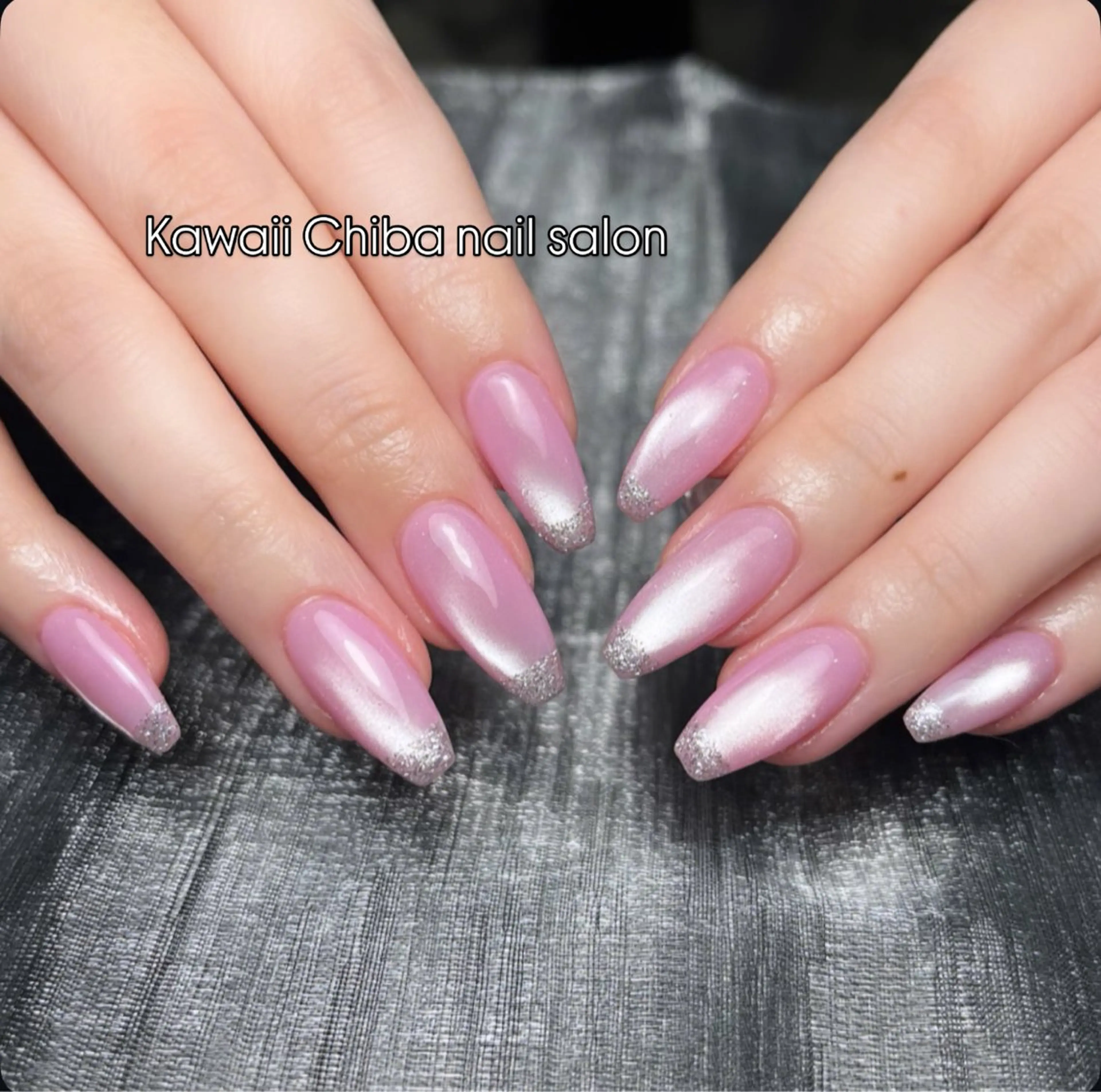 ネイル チークネイル 桜ネイル 長さ出し フラワーネイル フレンチネイル ハンドネイル ハンドケア Kawaii Chiba nailのネイルデザイン