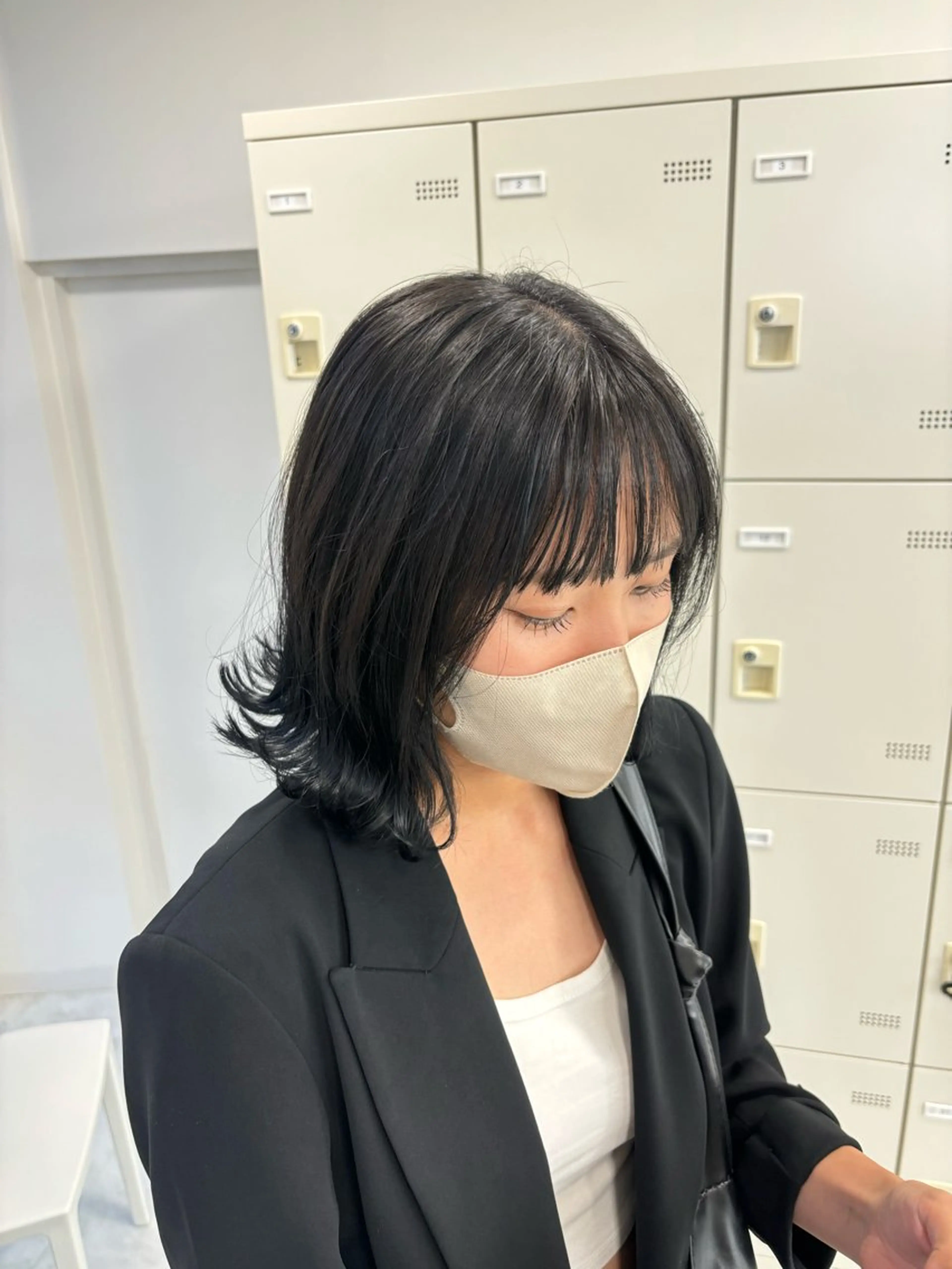 ミディアム カラー カット ヘアカラー ヘッドスパ ヘアセット 🫧韓国風透明感 ヘア🫧towaのヘアスタイル