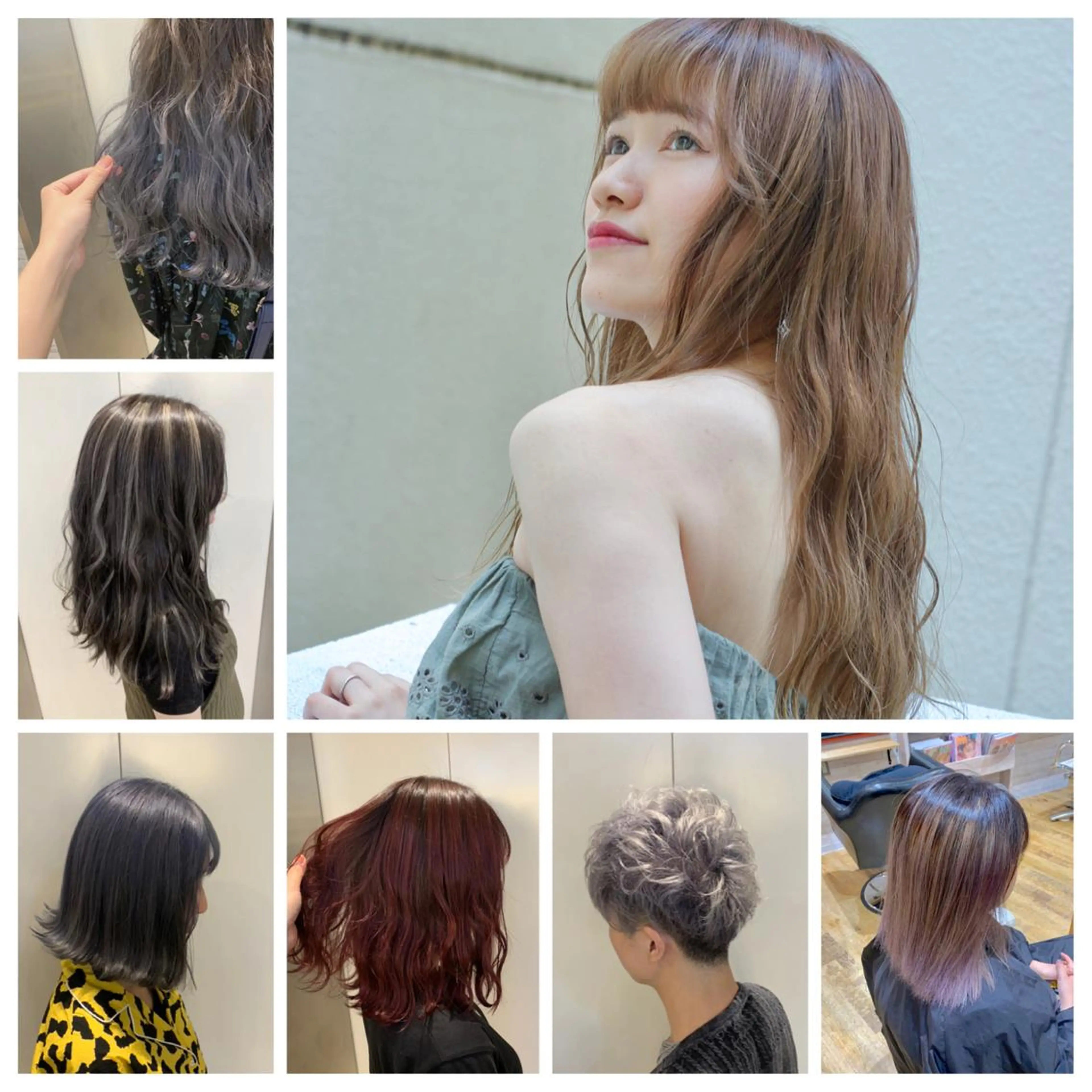 カラー ハイトーンカラー 天野 利咲のヘアスタイル