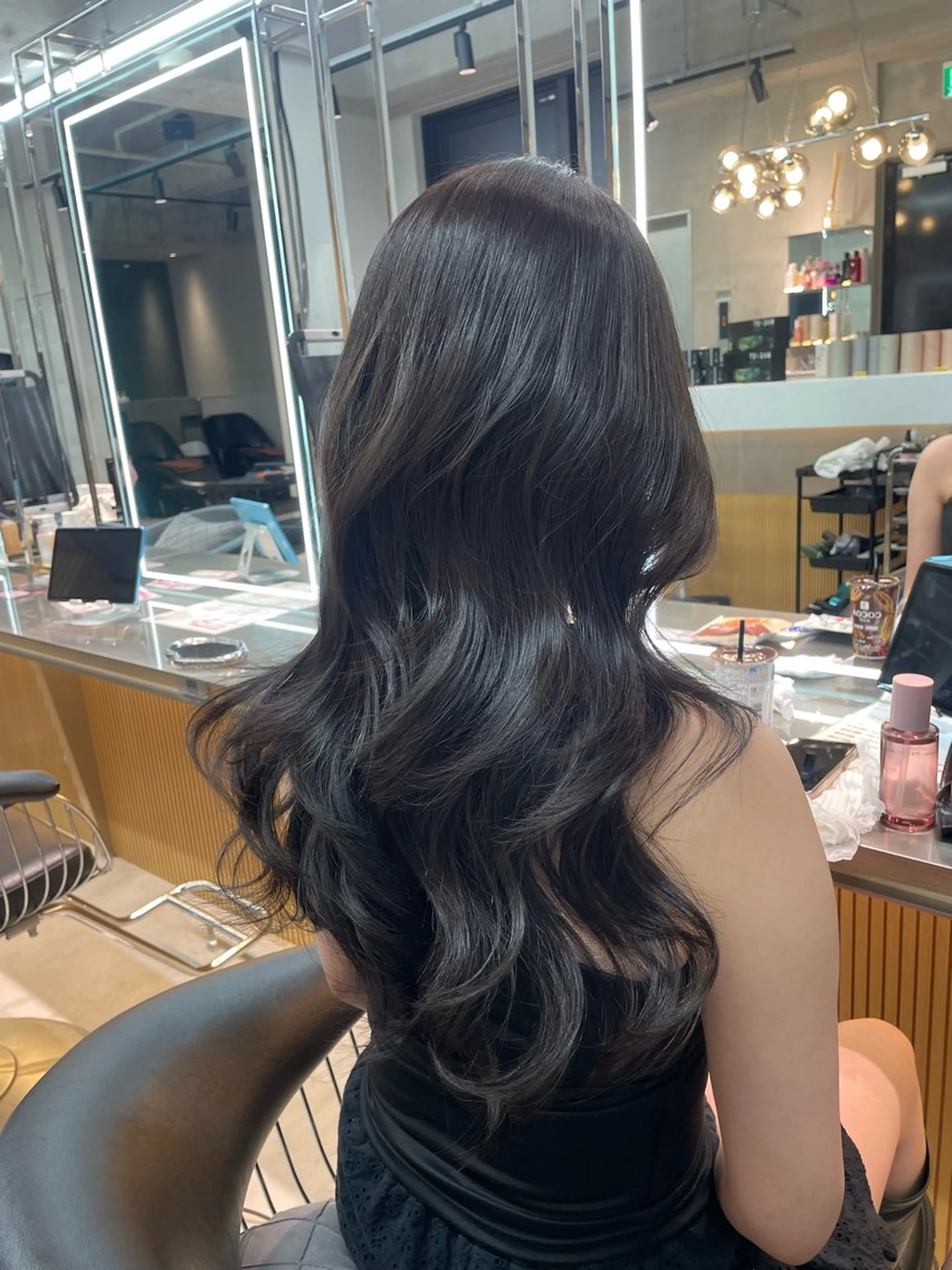 ロング カラー ヘアカラー トリートメント ヘアセット 韓国ヘア/レイヤー Londエレンのヘアスタイル