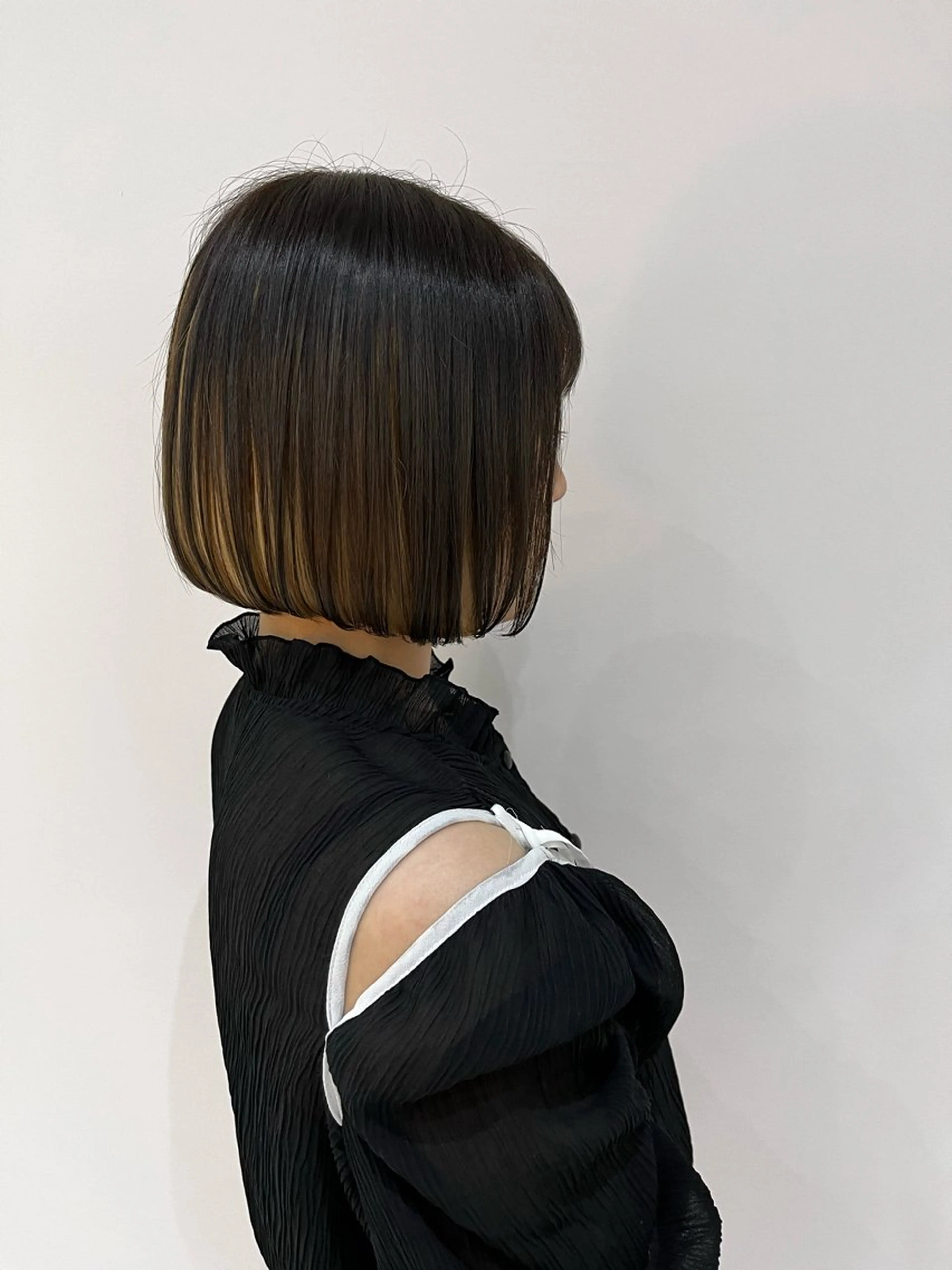 ミディアム カラー ヘアアレンジ 🥀暖色韓国ヘア💕 保科侑花のヘアスタイル