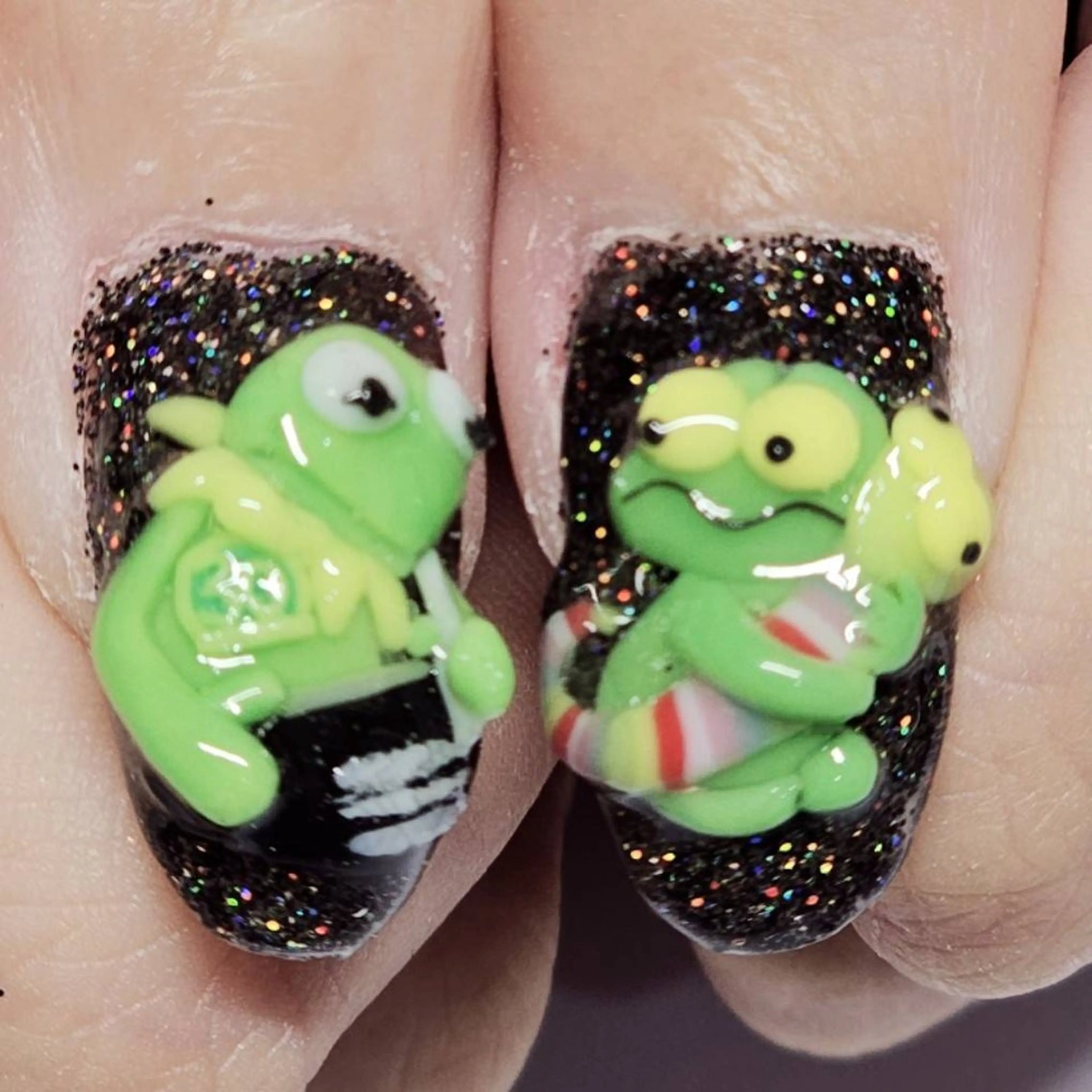 ネイル アートネイル オーロラネイル ラメ(グリッター) ワンカラーネイル ハンドネイル よしだ ひろきのネイルデザイン