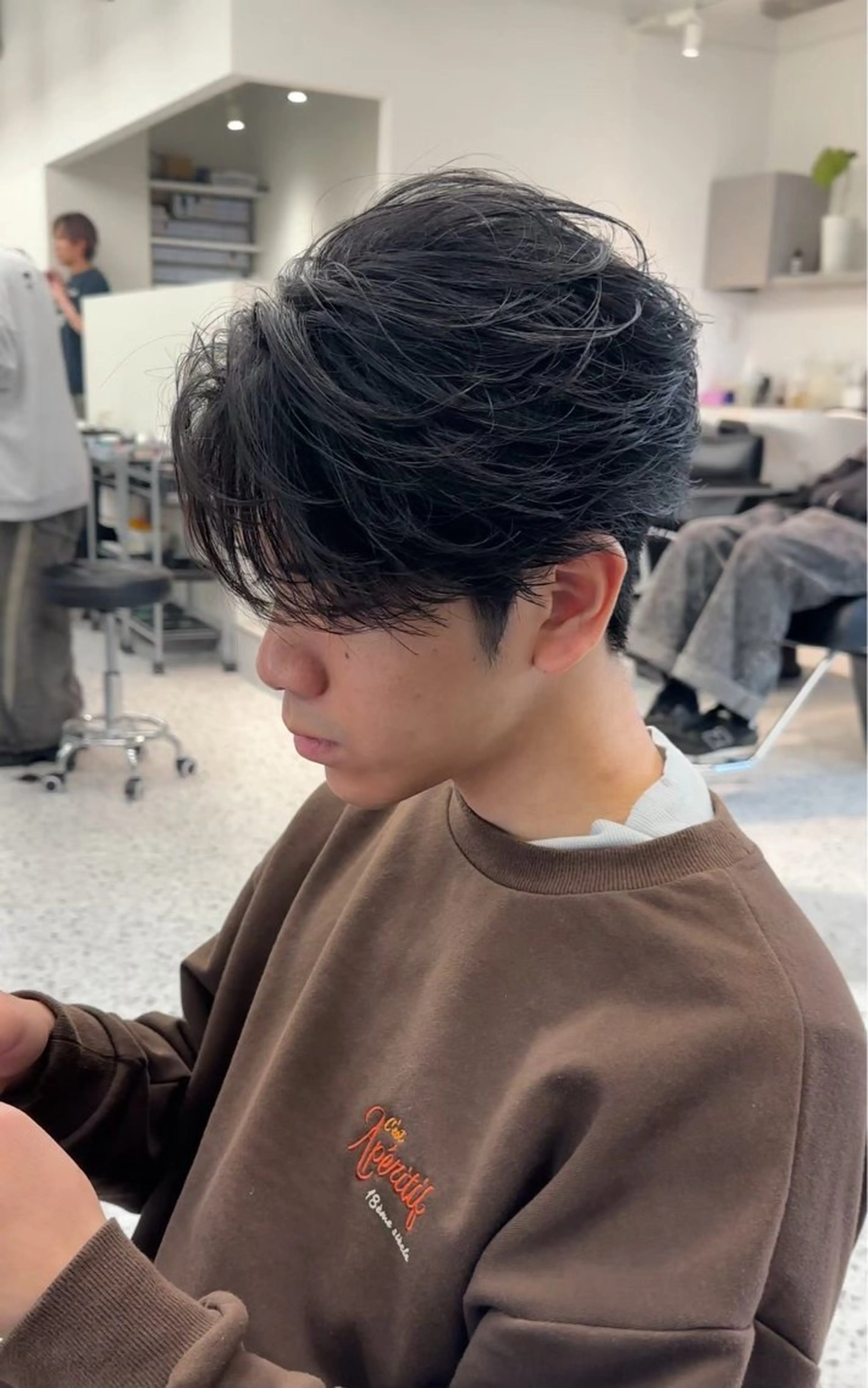 ショート カラー パーマ ✨️メンズ特化波巻き ツイスパ✨️松本真生のヘアスタイル