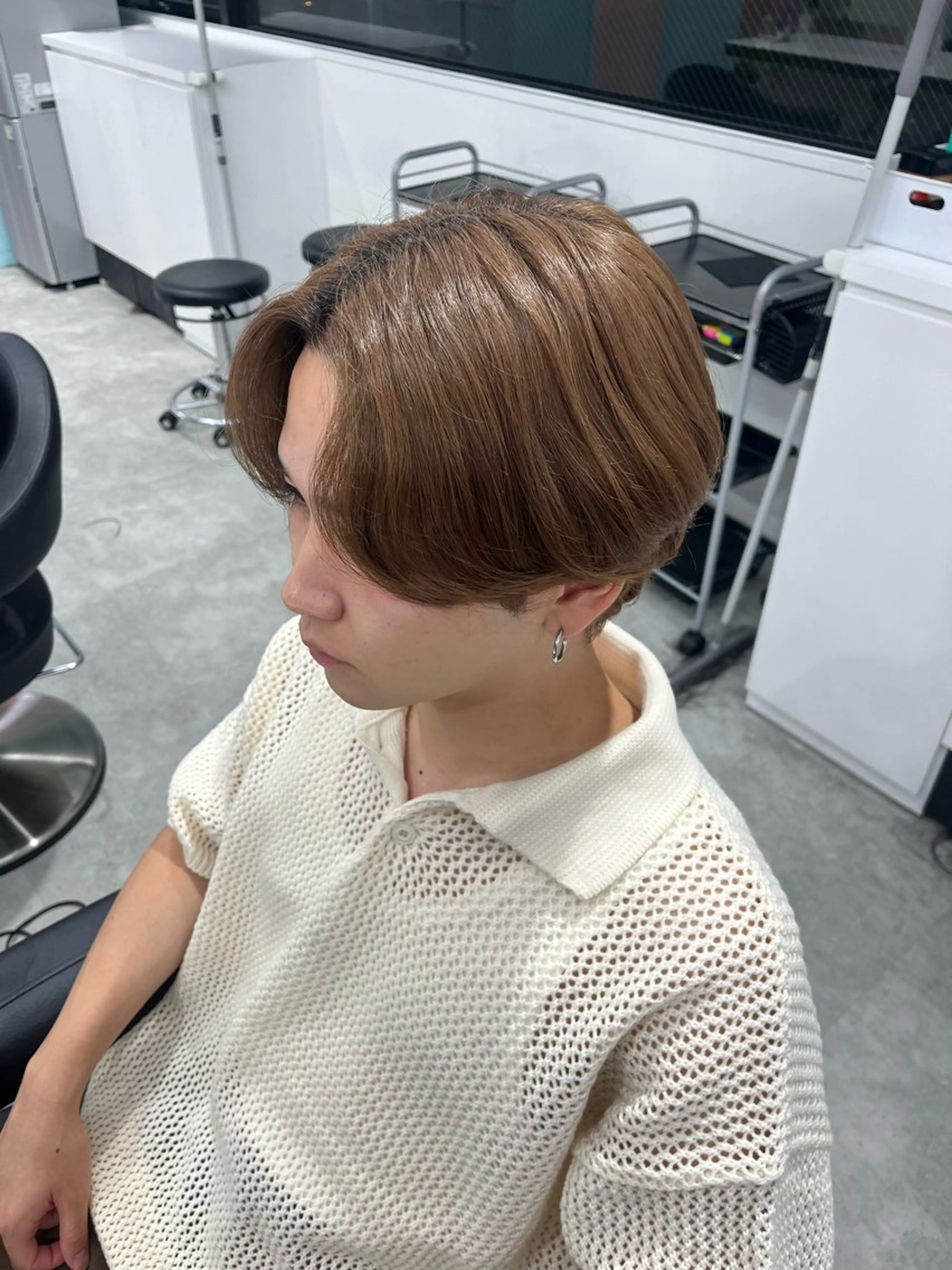 メンズ みう/仙台/暖色/ 艶髪/顔周りカット/のヘアスタイル