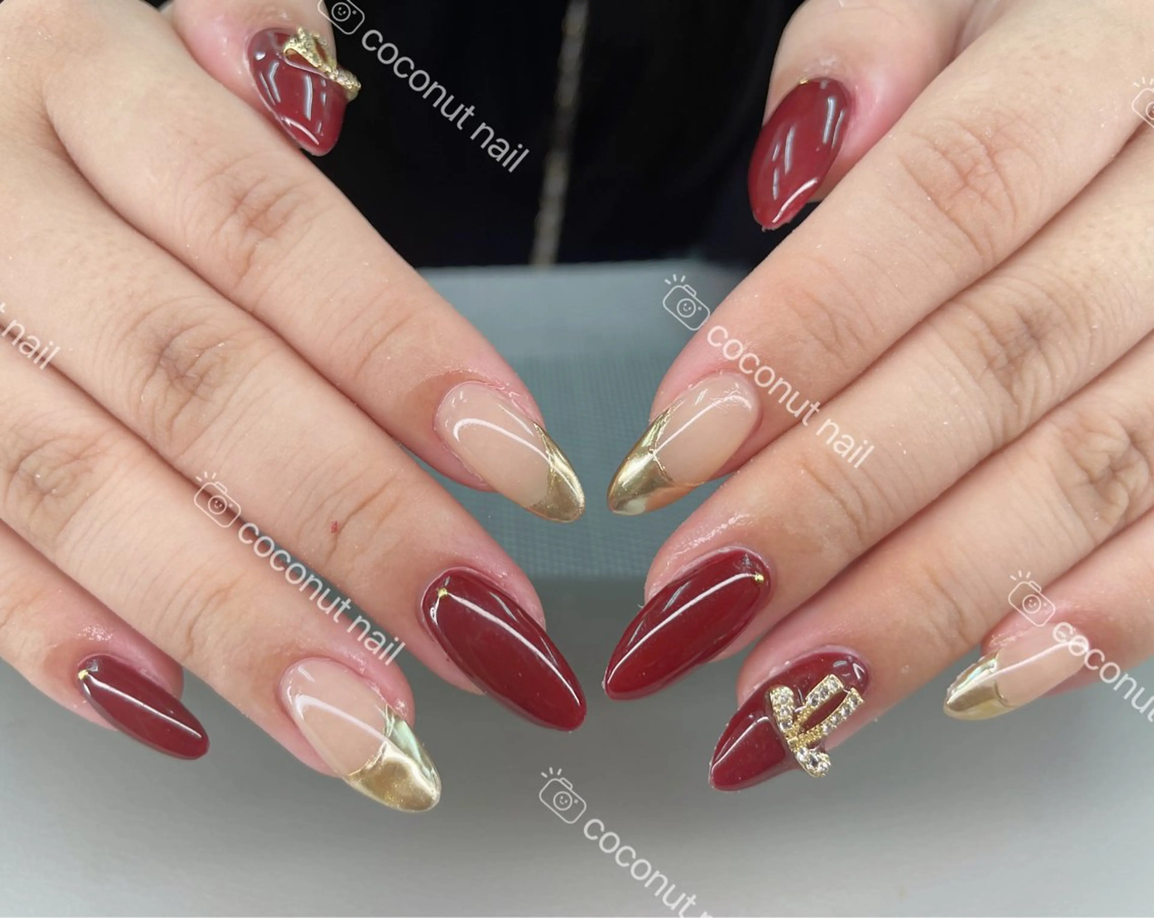 ネイル ハンドネイル 神田 ココナッツのネイルデザイン