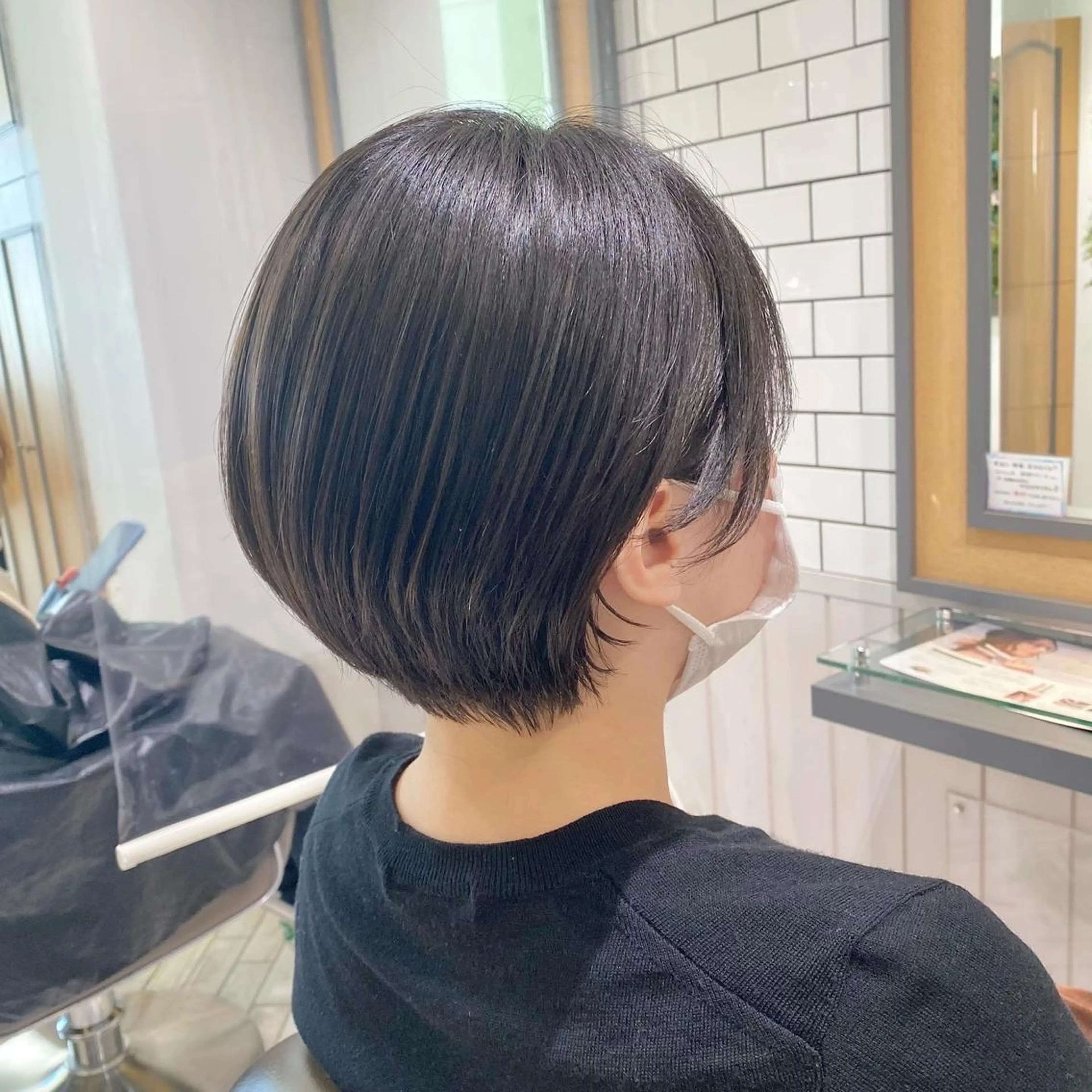 ショート カラー カット 神奈川大学最寄り白楽 三本松巧のヘアスタイル