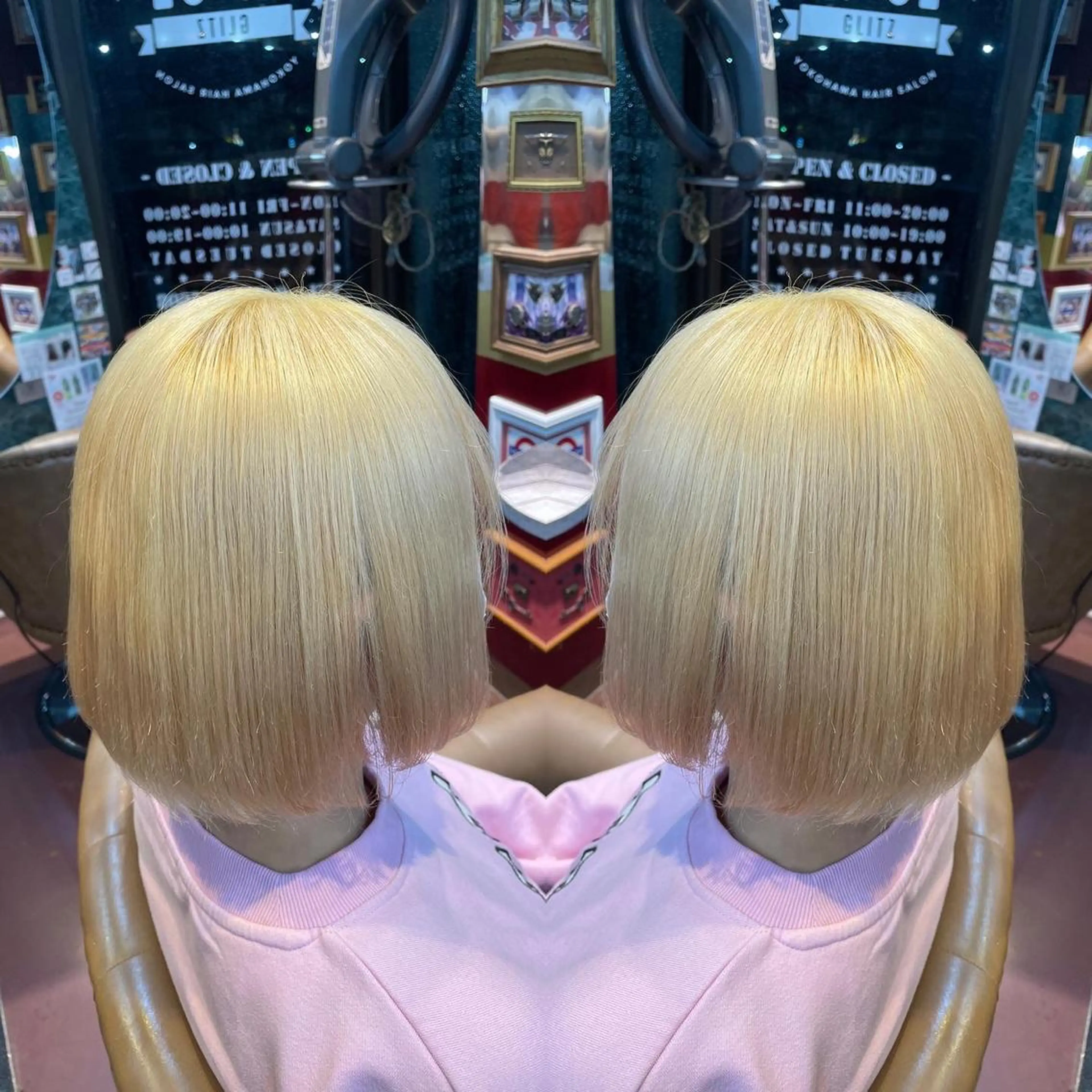 ショート カラー ブリーチ ケアブリーチ 👑派手髪/カット 👑ANRYのヘアスタイル