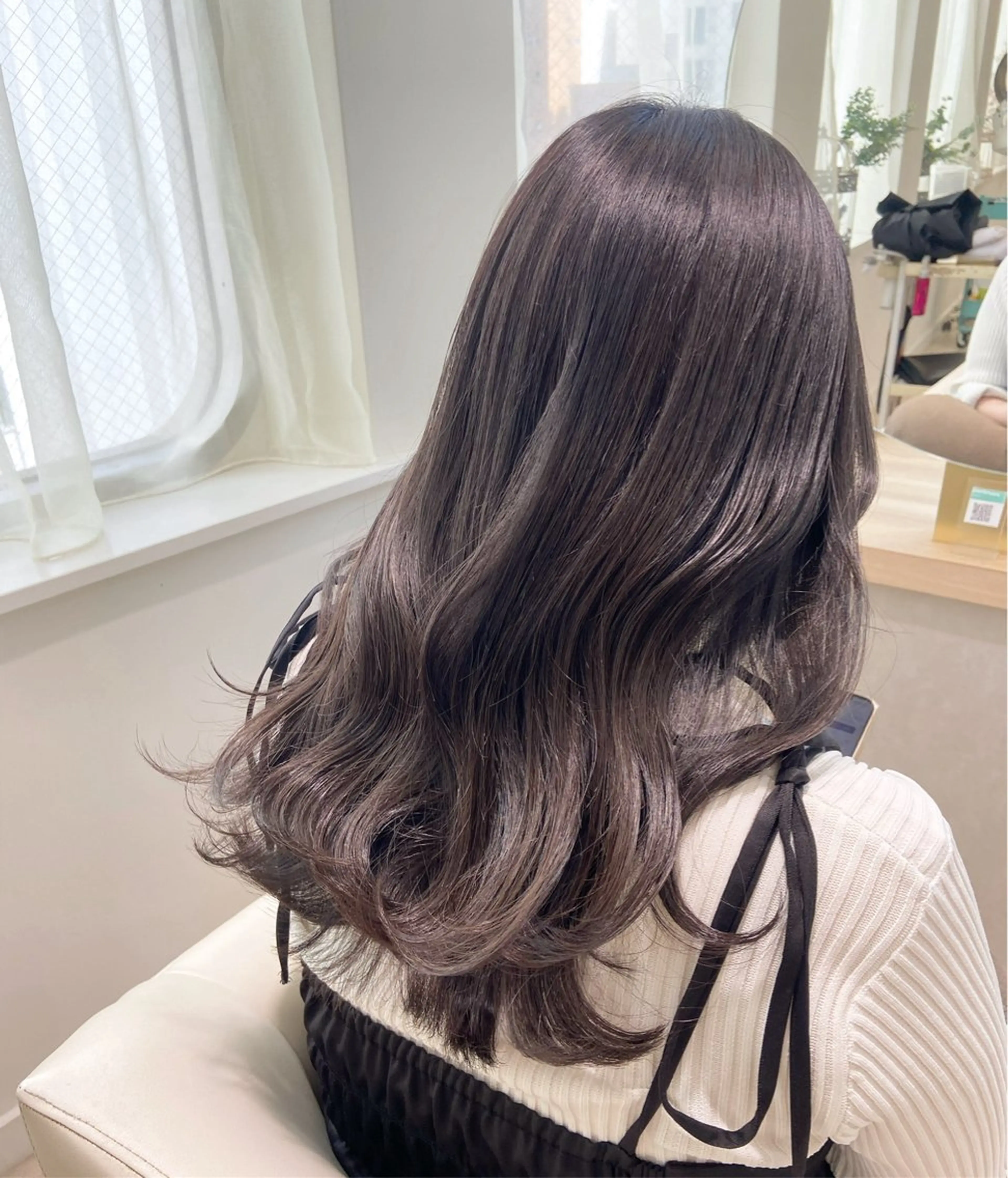 【髪質改善Lv.2】透明感カラー➕ベーシックオージュアTR🩵🤍の写真