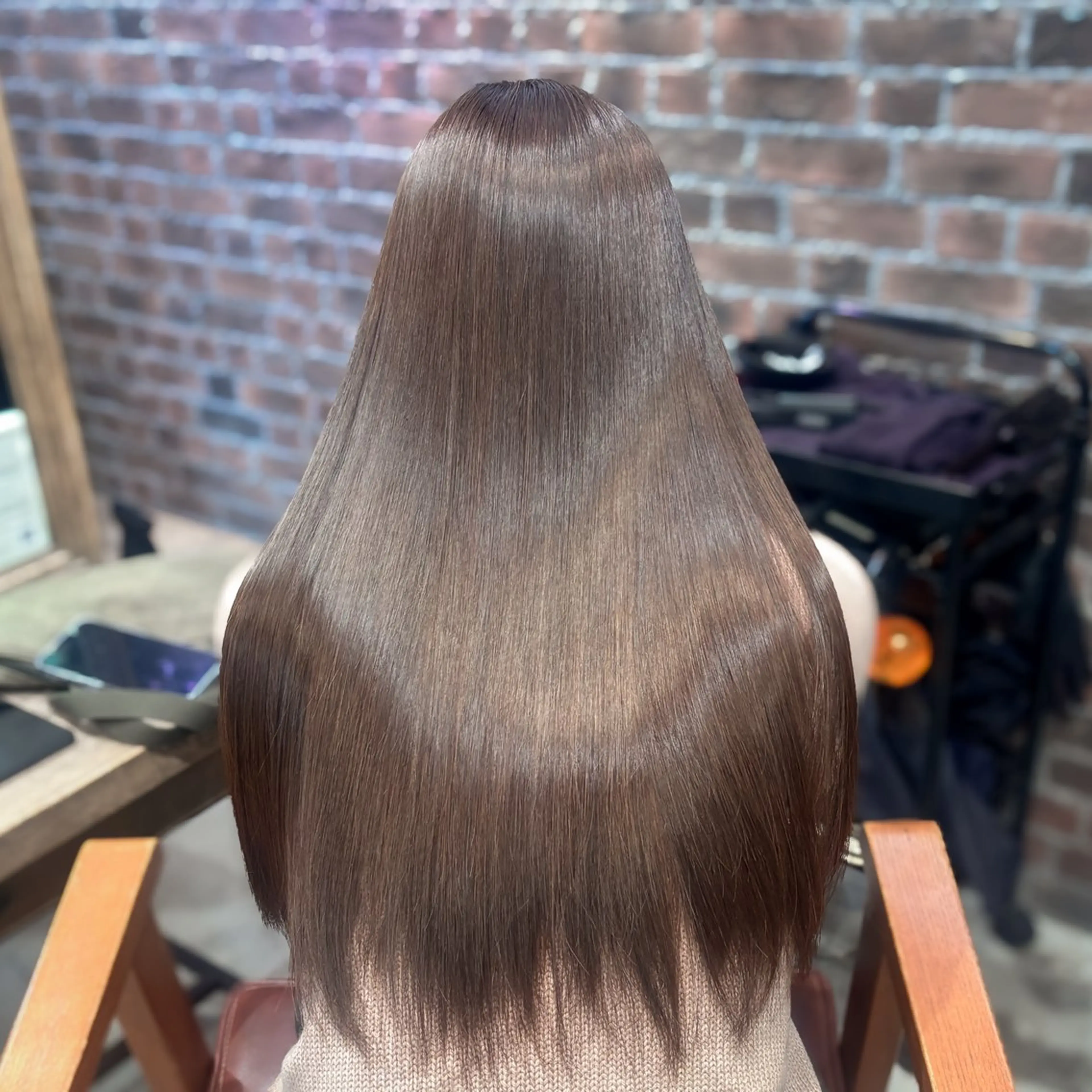 ロング パーマ 艶カラー🫧 猿渡 響のヘアスタイル