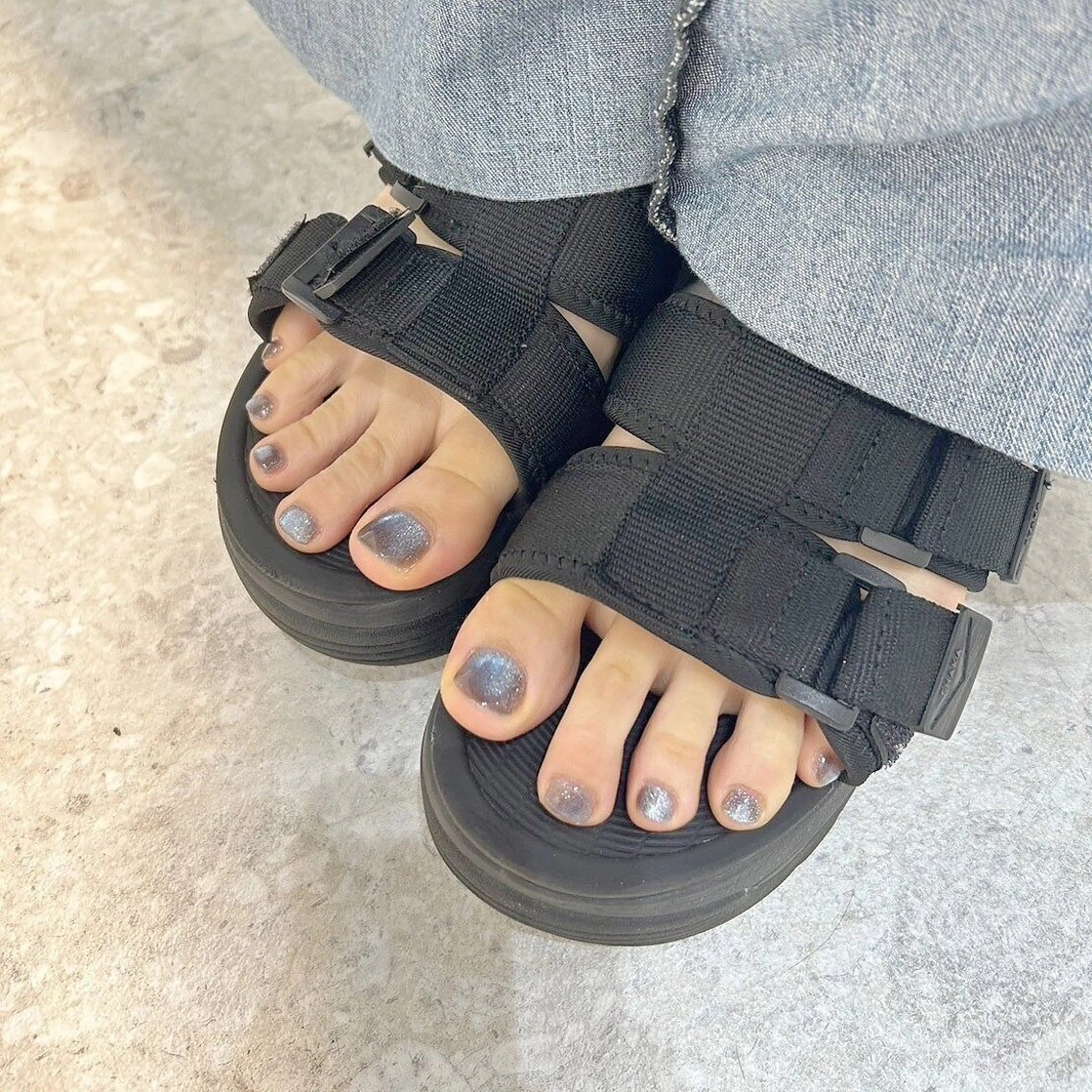 《初回オフ無料&ケア込》 FOOTマグネット/ミラー・オーロラワンカラーの写真