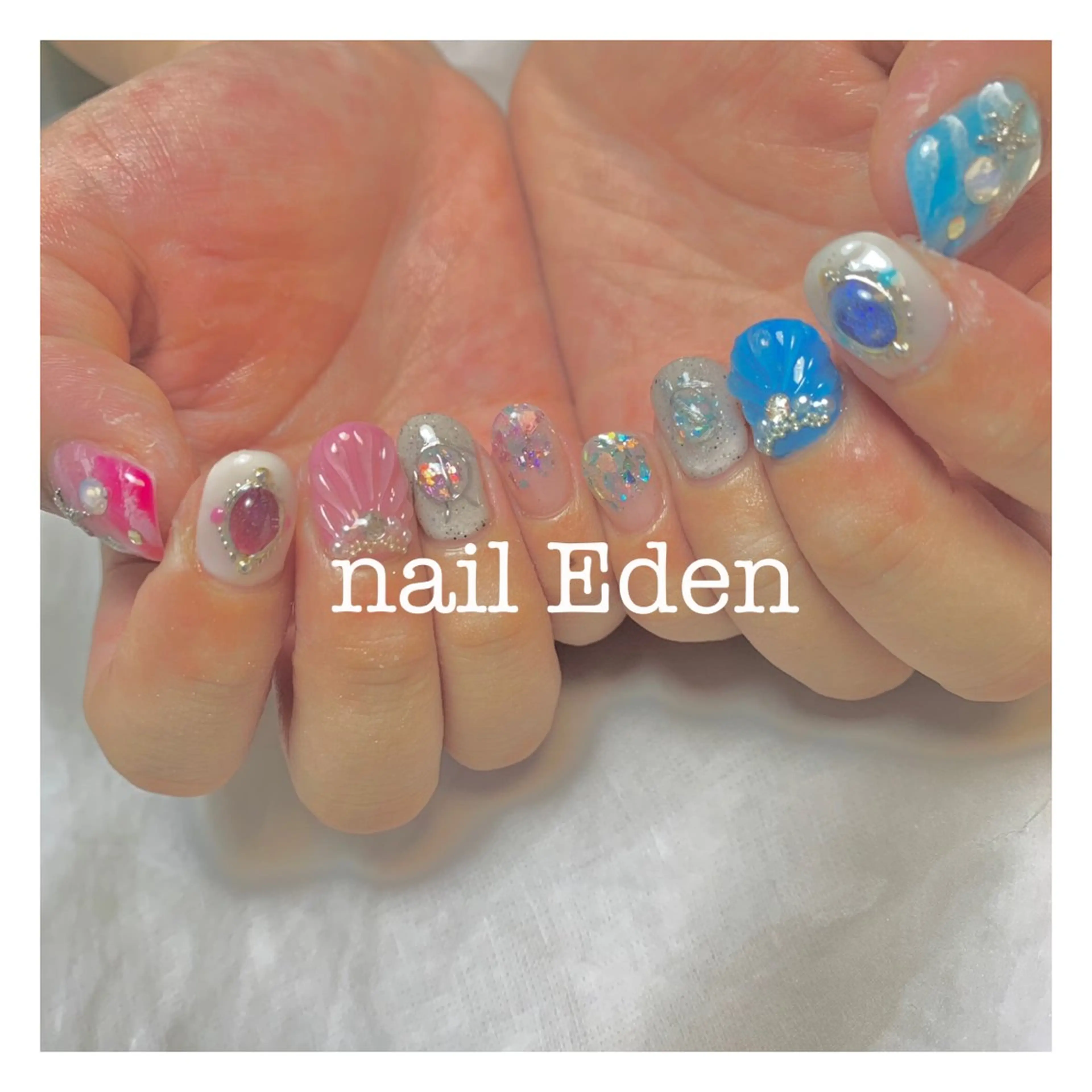 ロング ネイル 持ち込み Eden ♾️のネイルデザイン