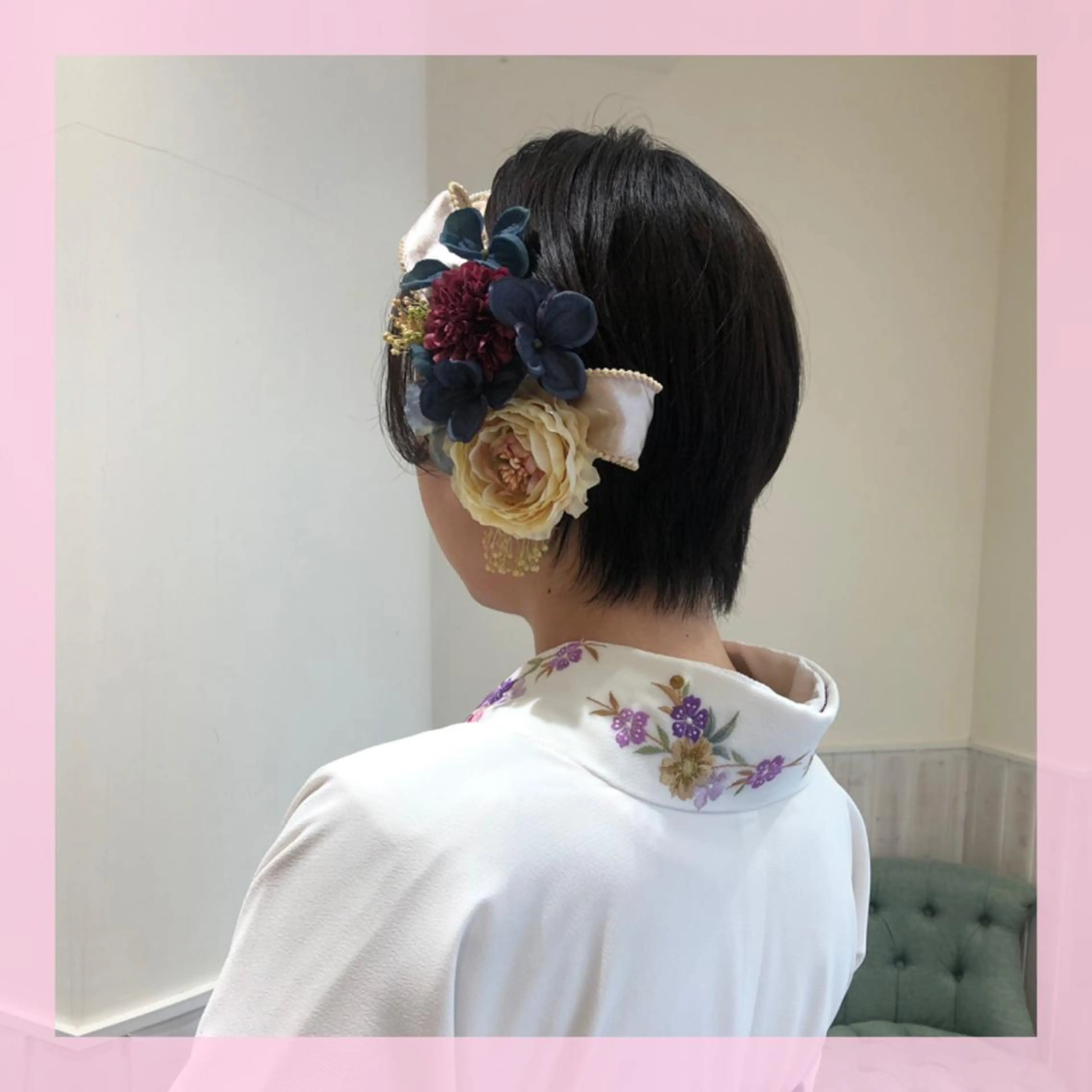 ショート 浴衣 🍒前川 🍒のヘアスタイル
