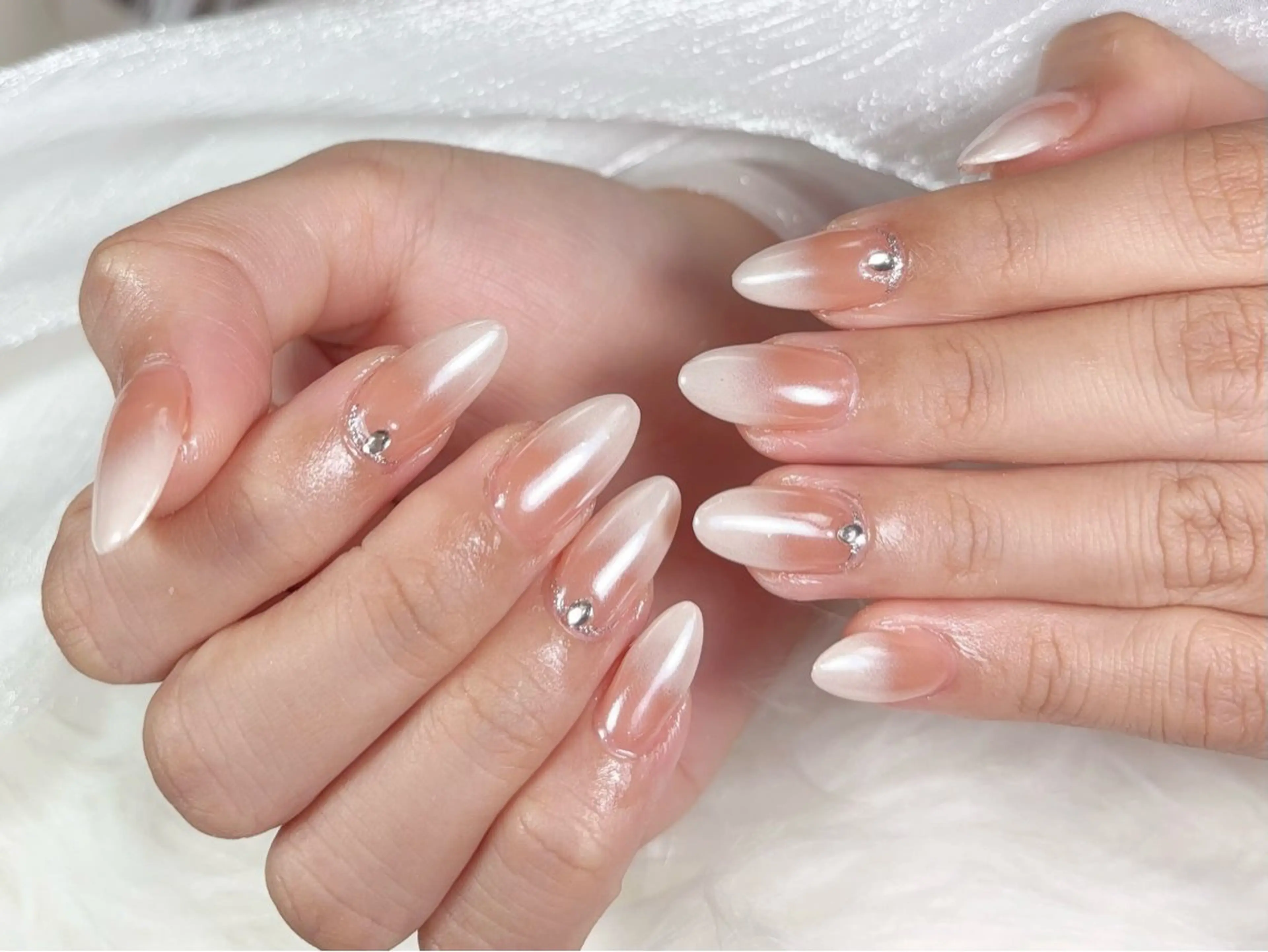 ネイル 長さ出し フットネイル ジェルネイル 韓国ネイル マグネットネイル YMT NailStudioのネイルデザイン