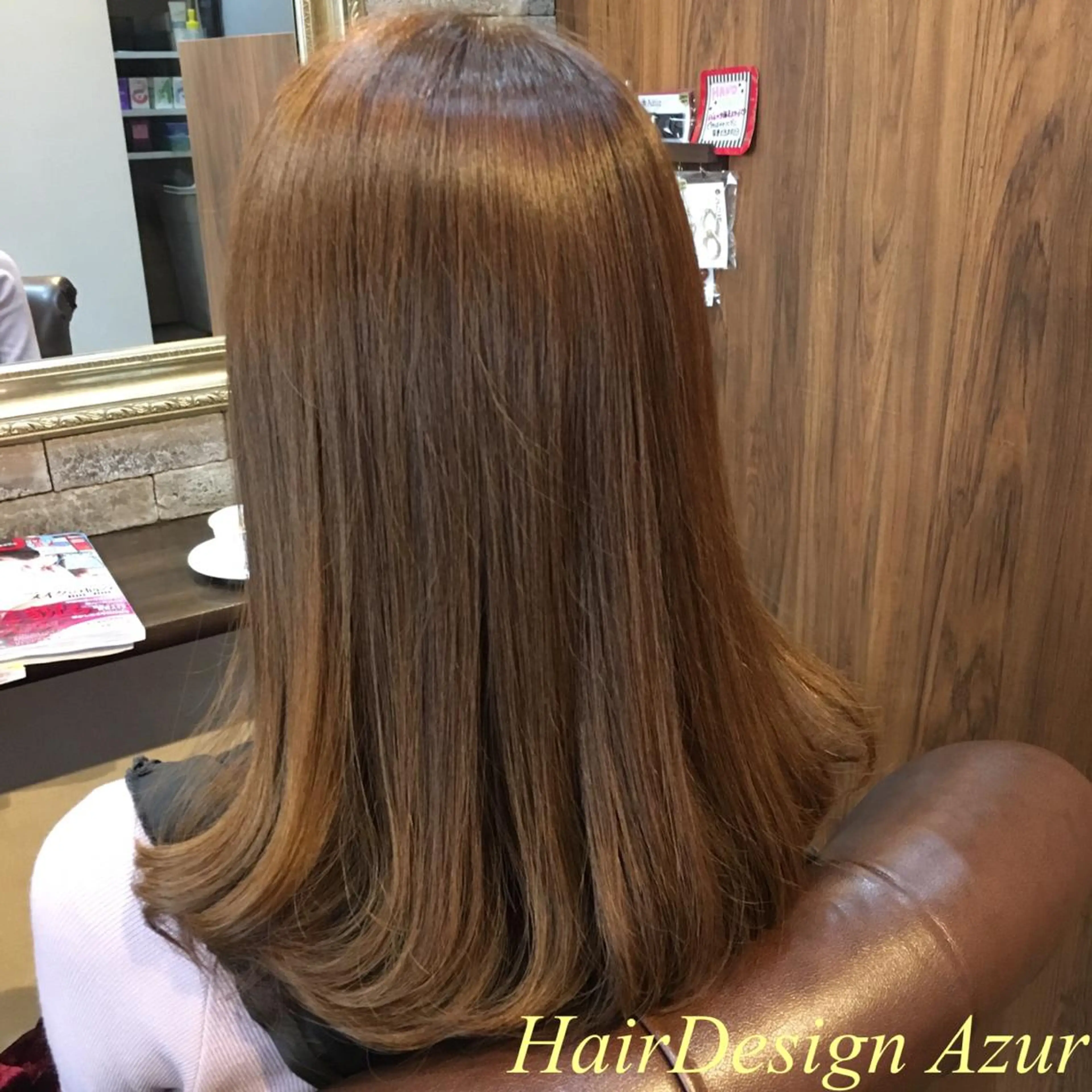 ミディアム カラー HairDesign Azurのヘアスタイル