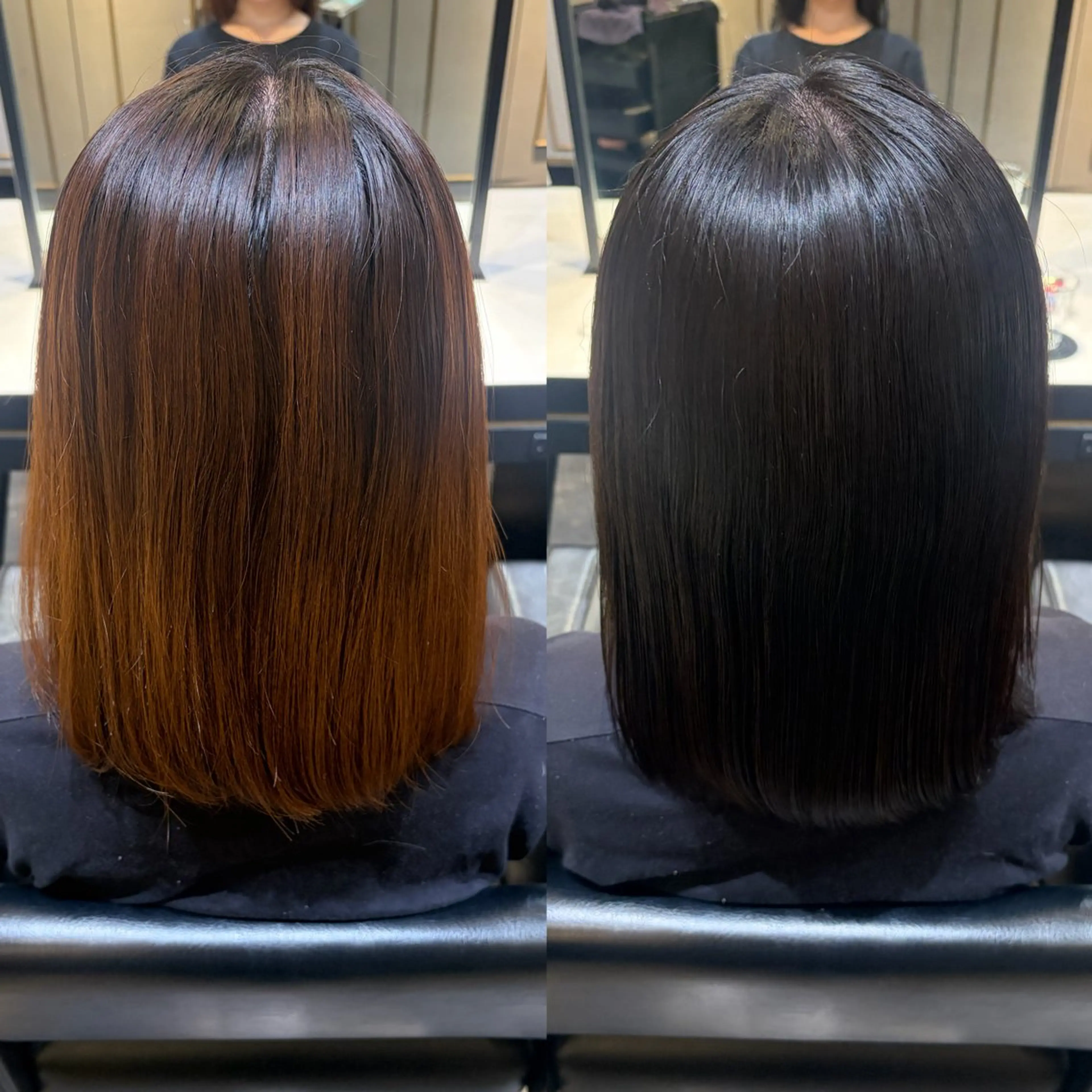 ミディアム カラー オレンジ トリートメント ヘアカラー トリートメント 髪質改善🪽🎀 みおのヘアスタイル