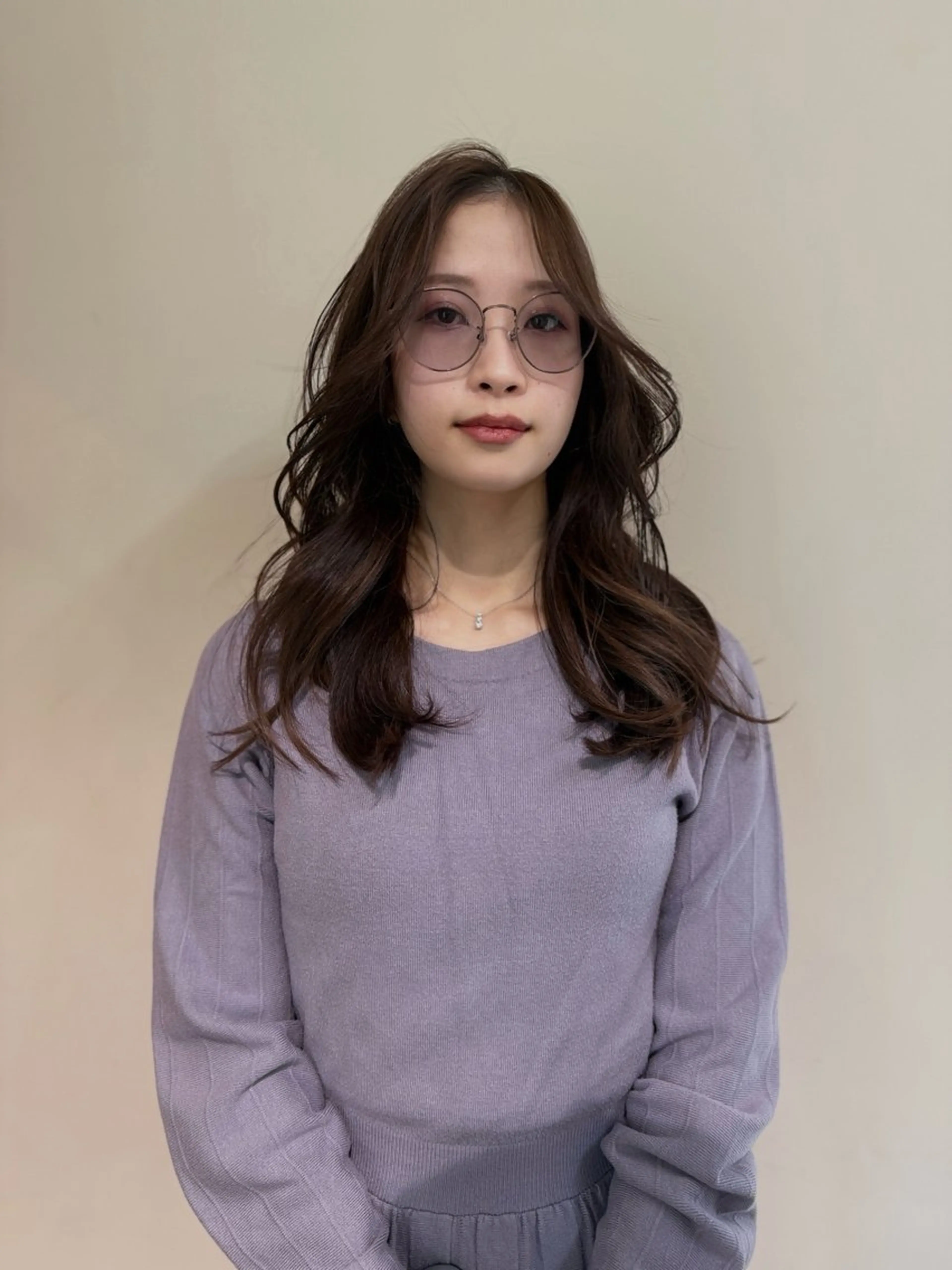 ロング カラー アディクシーカラー バレイヤージュ ブリーチ デザインカラー ダブルカラー カット ヘアカラー トリートメント opus 店長大和 レイヤー/赤み消しのヘアスタイル