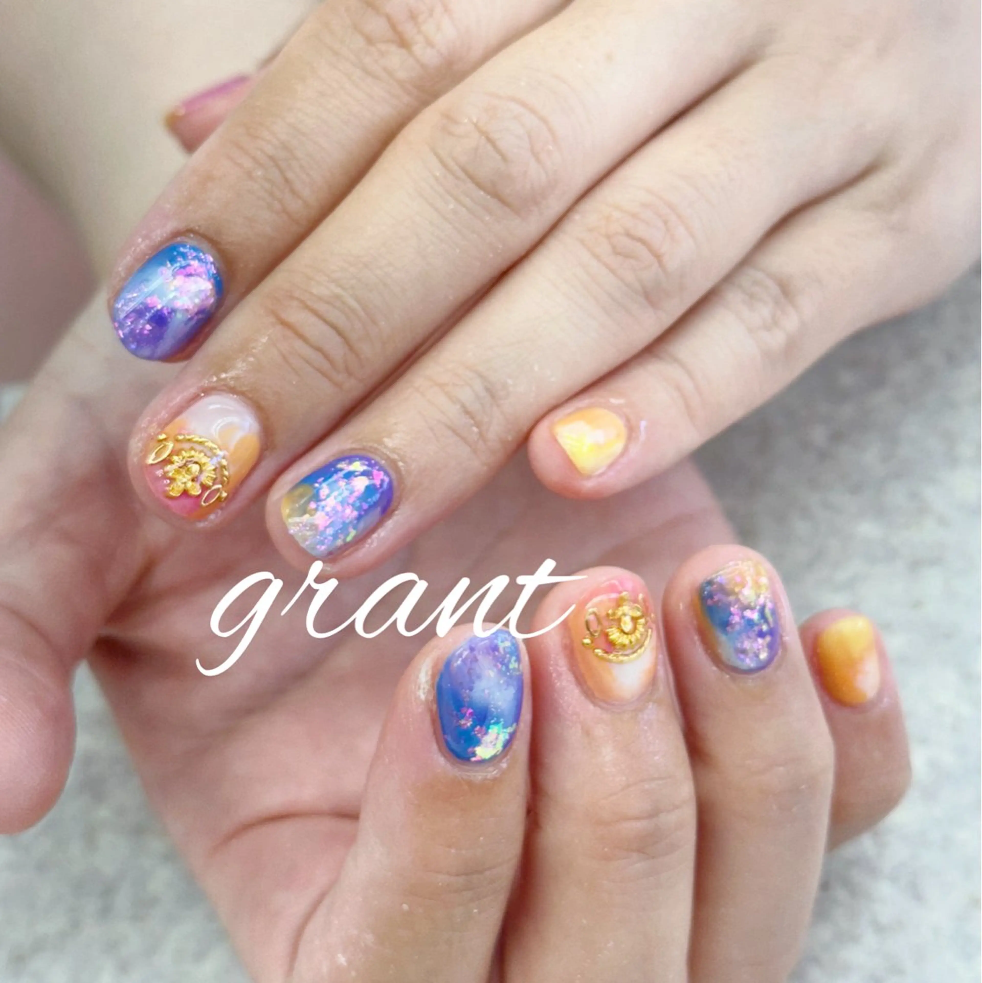 ネイル ニュアンスネイル ハンドネイル nailsalon grantのネイルデザイン