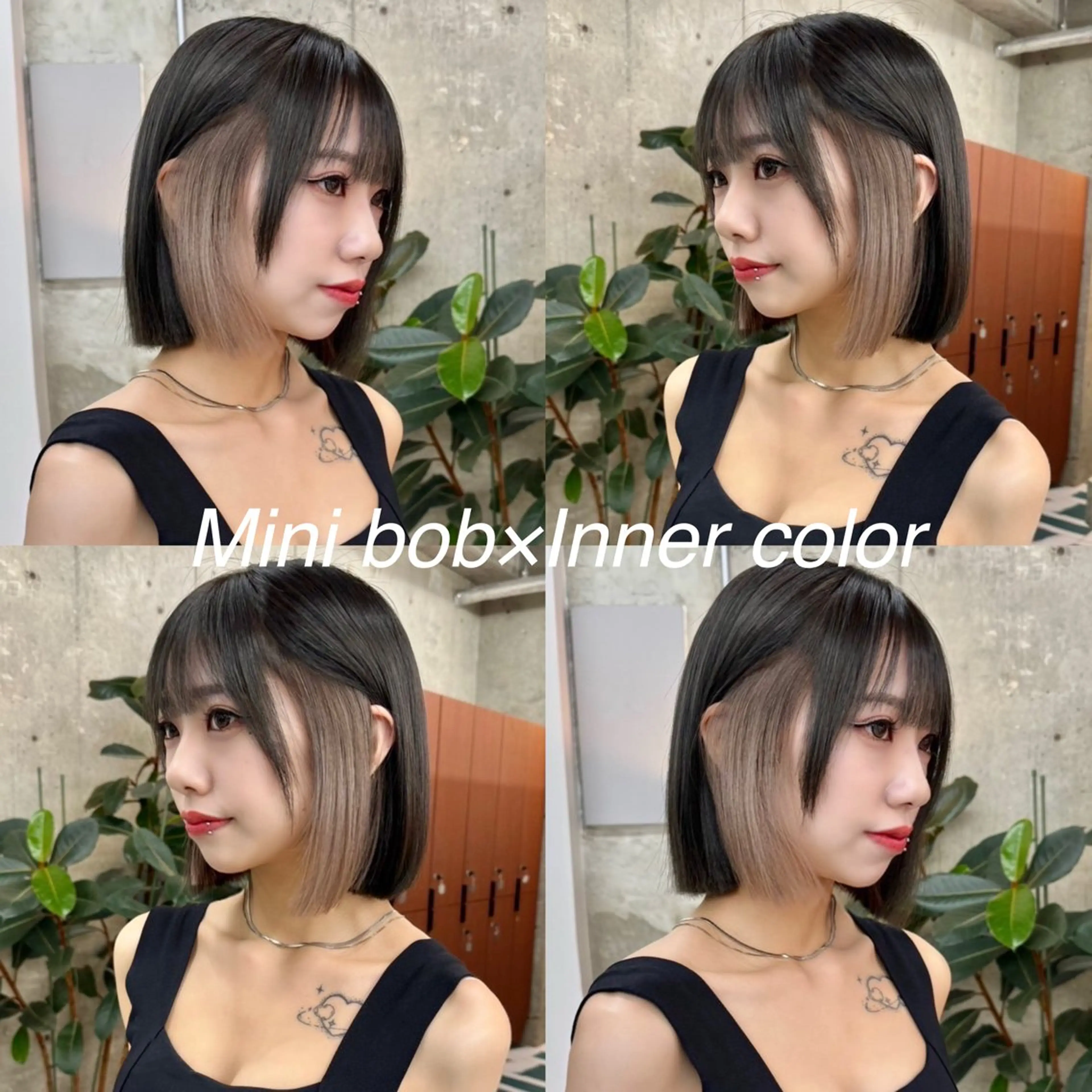 ショート カラー カット ヘアカラー トリートメント MIKU★デザイン/ 透明感カラー/ボブのヘアスタイル