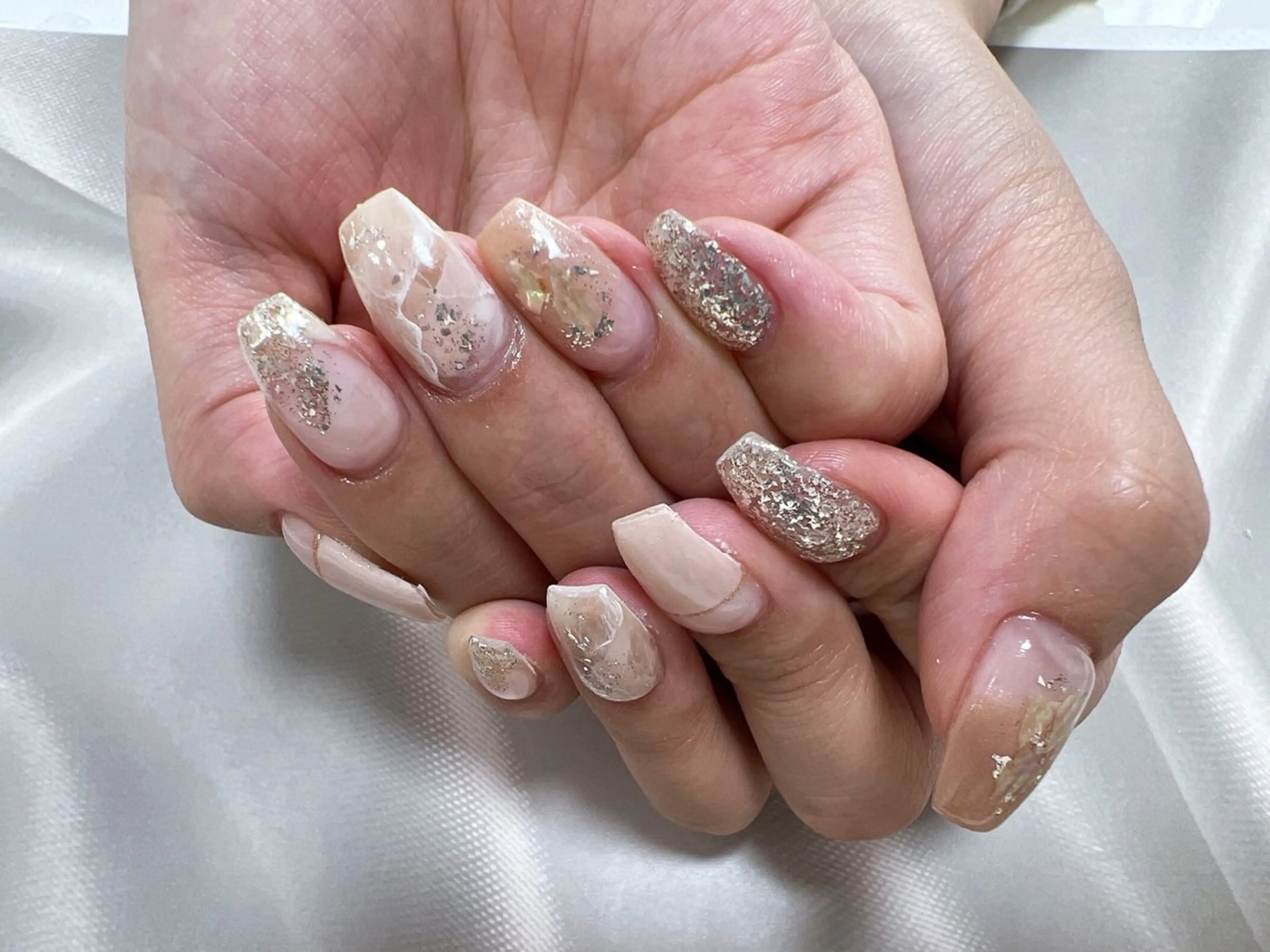 ネイル 大理石ネイル(マーブル) ニュアンスネイル coco nailのネイルデザイン