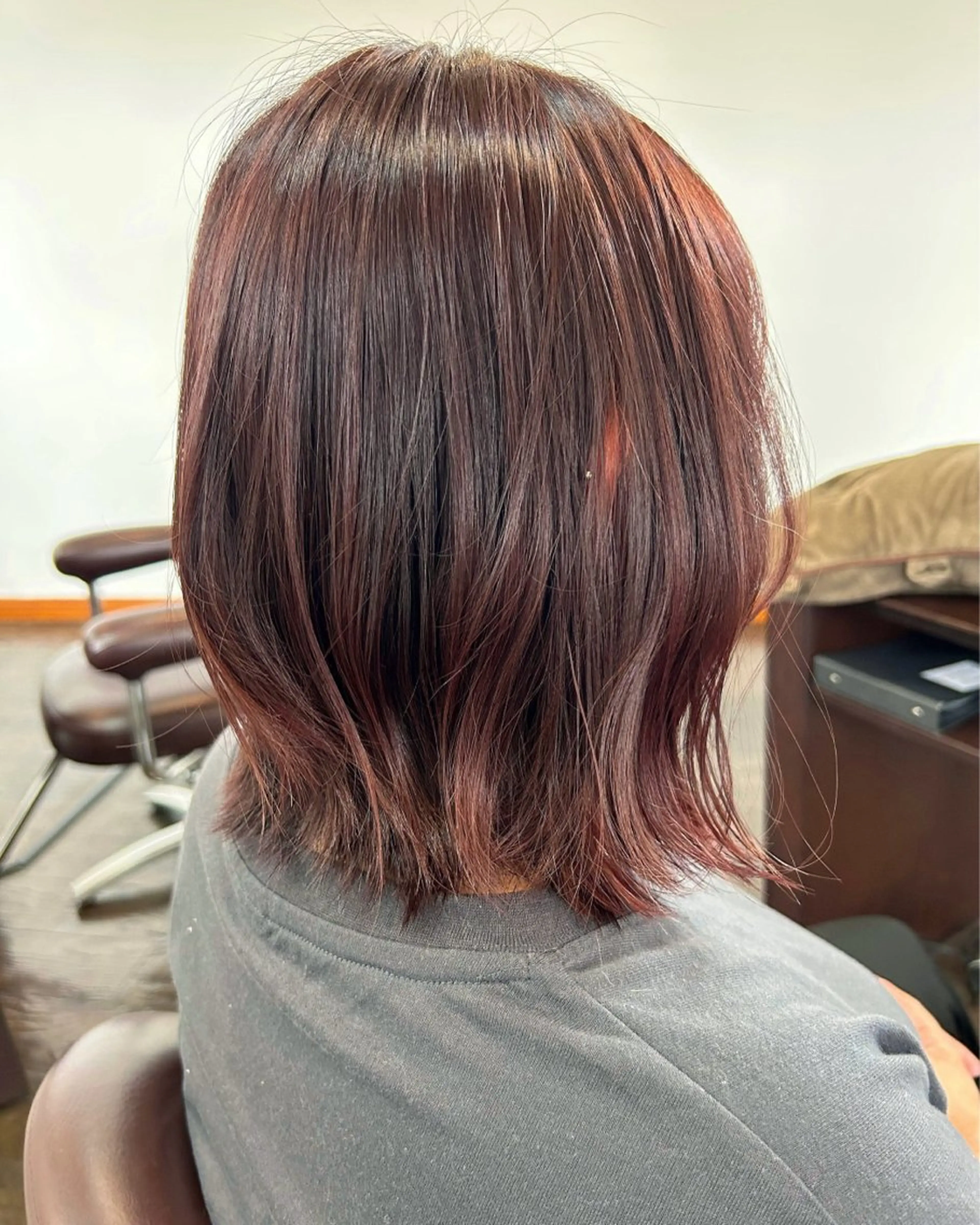カラー ブラウンカラー ピンクカラー 坂本 瑞季 🤍 髪質改善のヘアスタイル