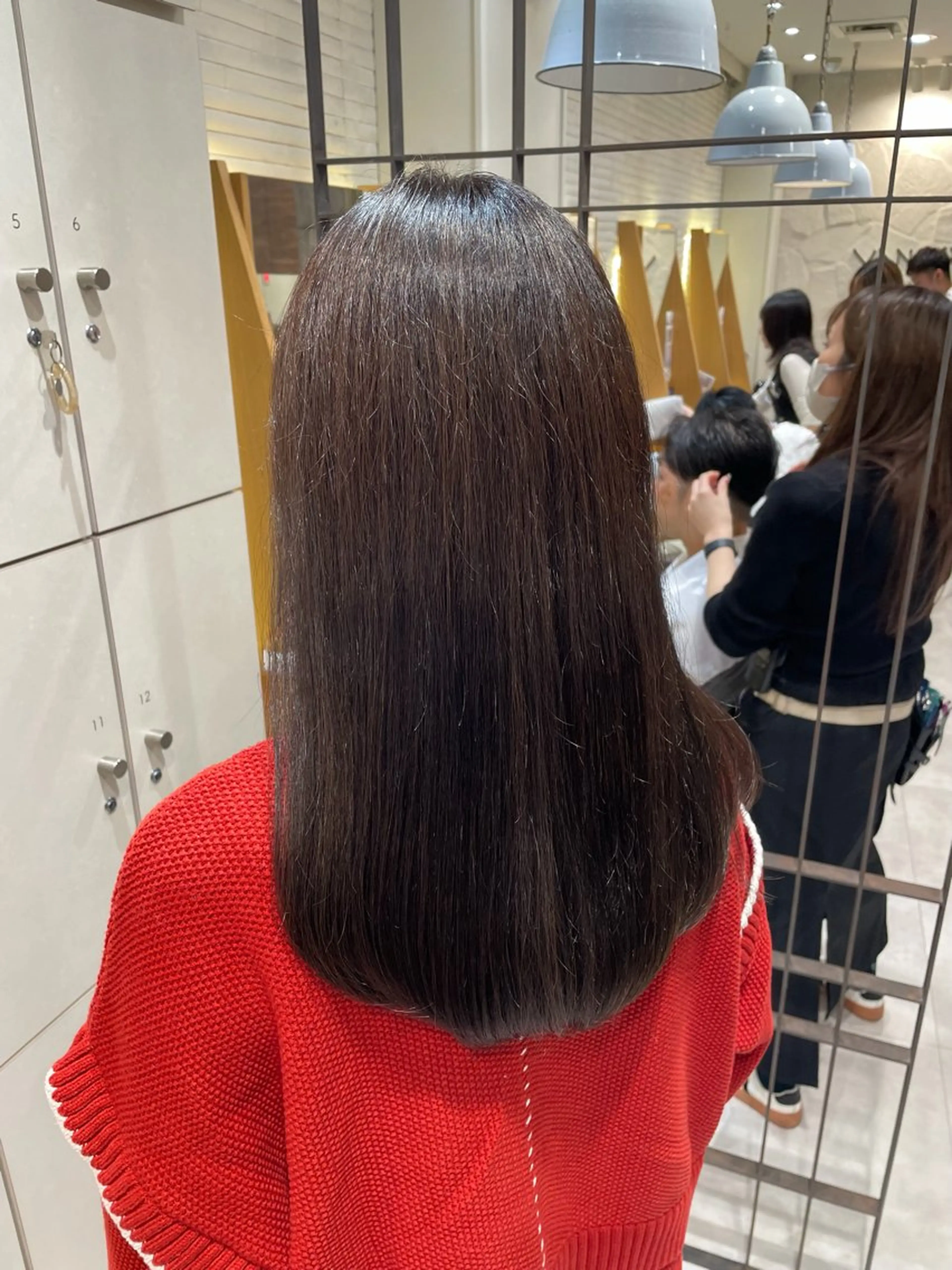 ロング カラー ブラウンカラー トリートメント カット ヘアカラー トリートメント 吉川沙知 /ナチュラルカラーのヘアスタイル