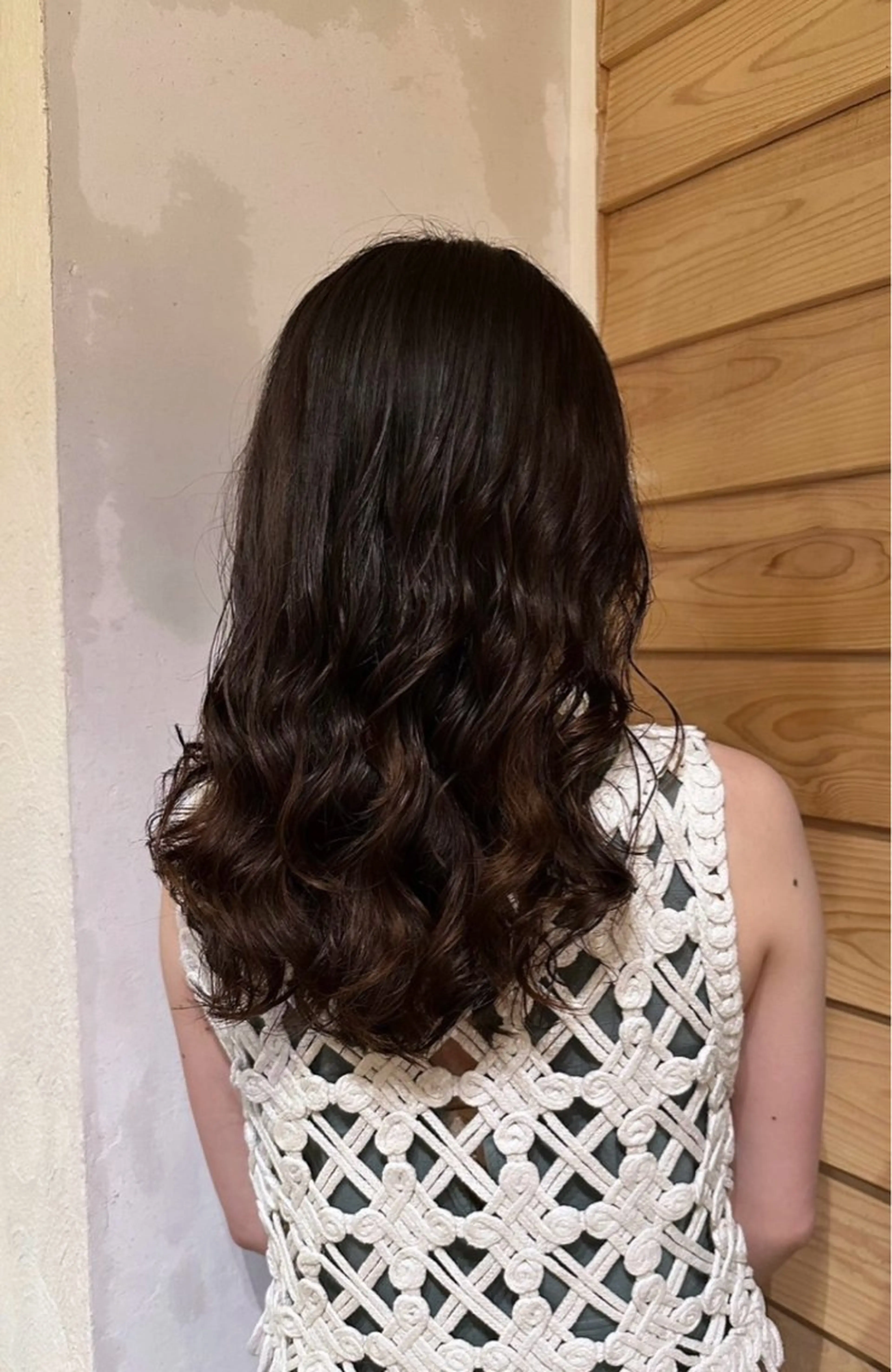 セミロング パーマ 艶髪／暖色カラー🌹 ⭐︎KOHEYのヘアスタイル