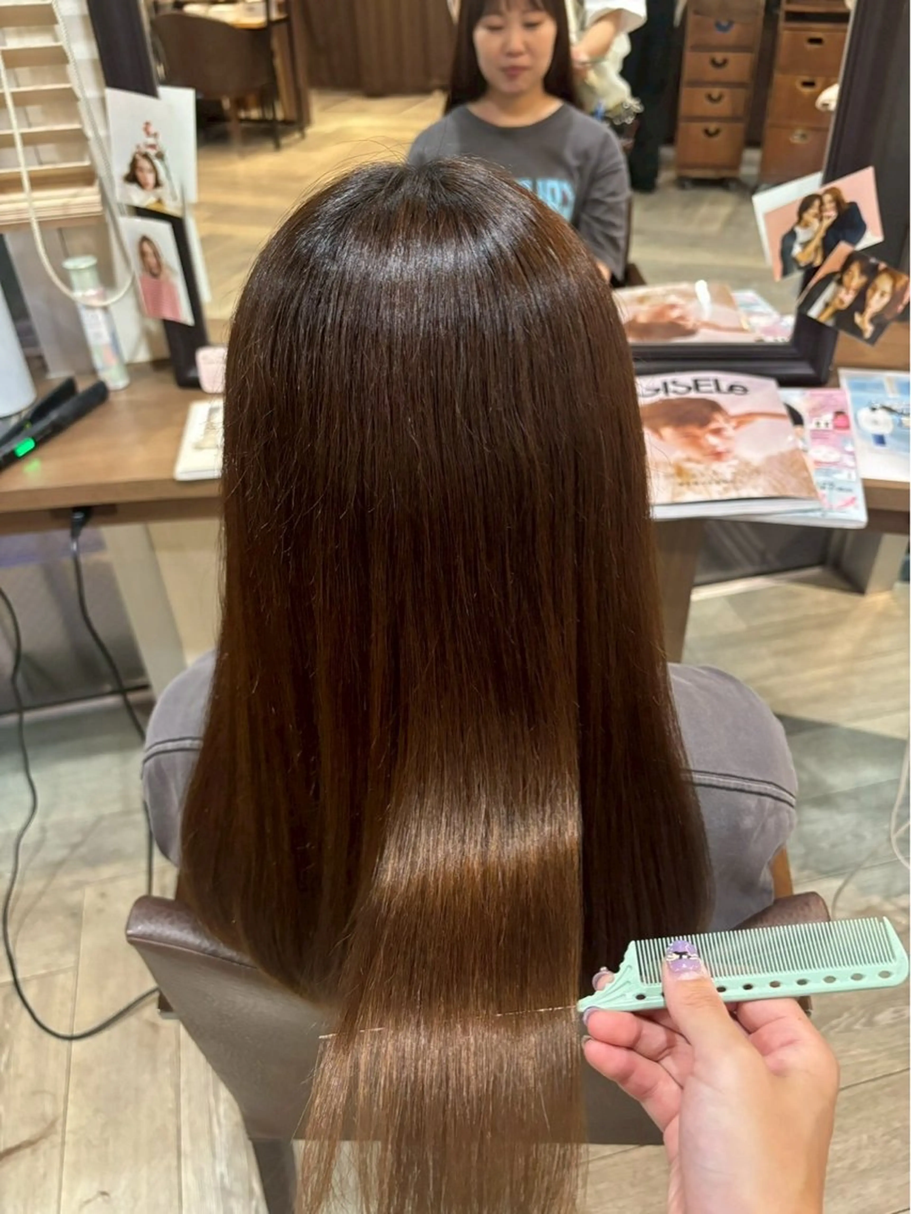 ロング トリートメント 木場 麗咲のヘアスタイル