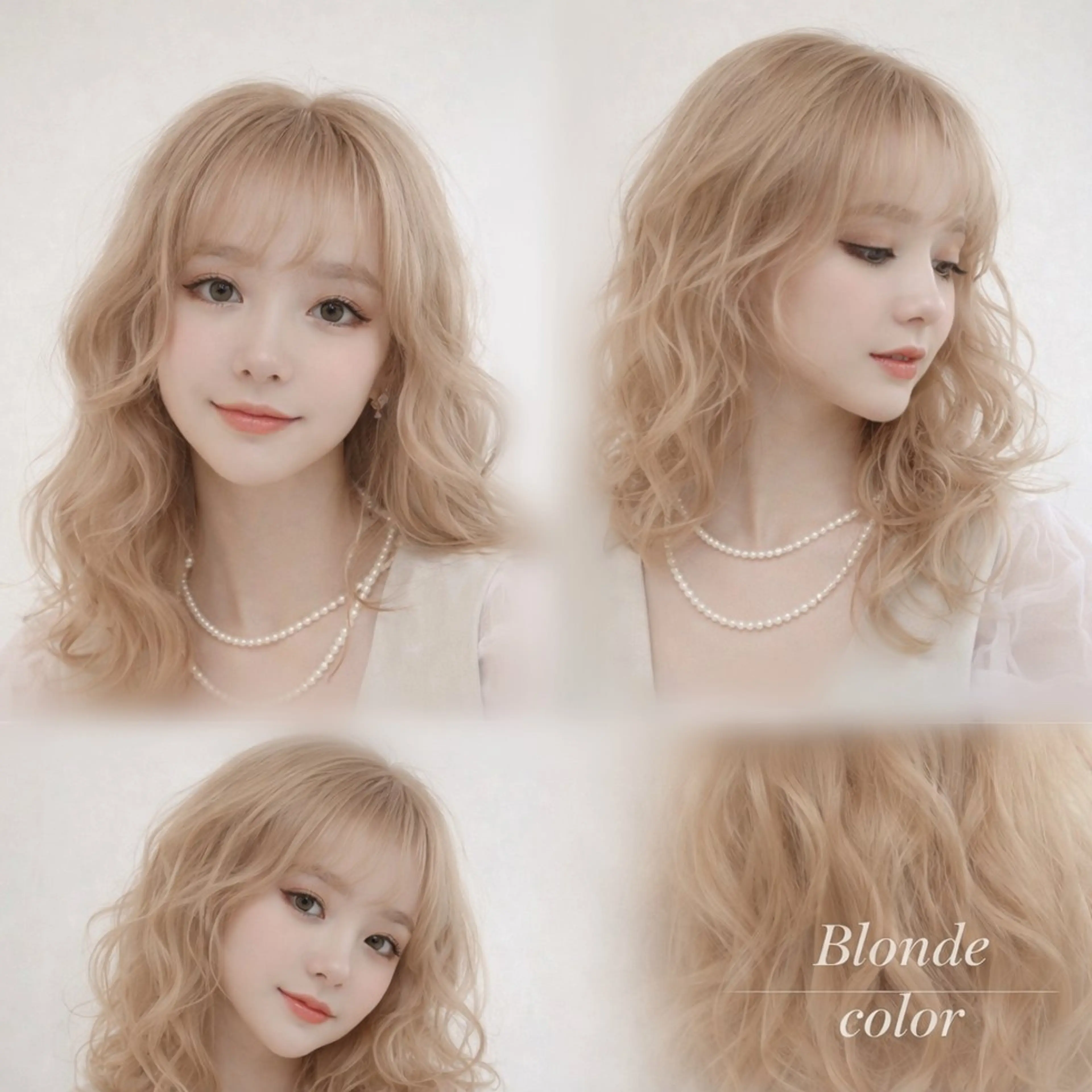 セミロング カラー 透明感カラー✨️山内 七鐘のヘアスタイル