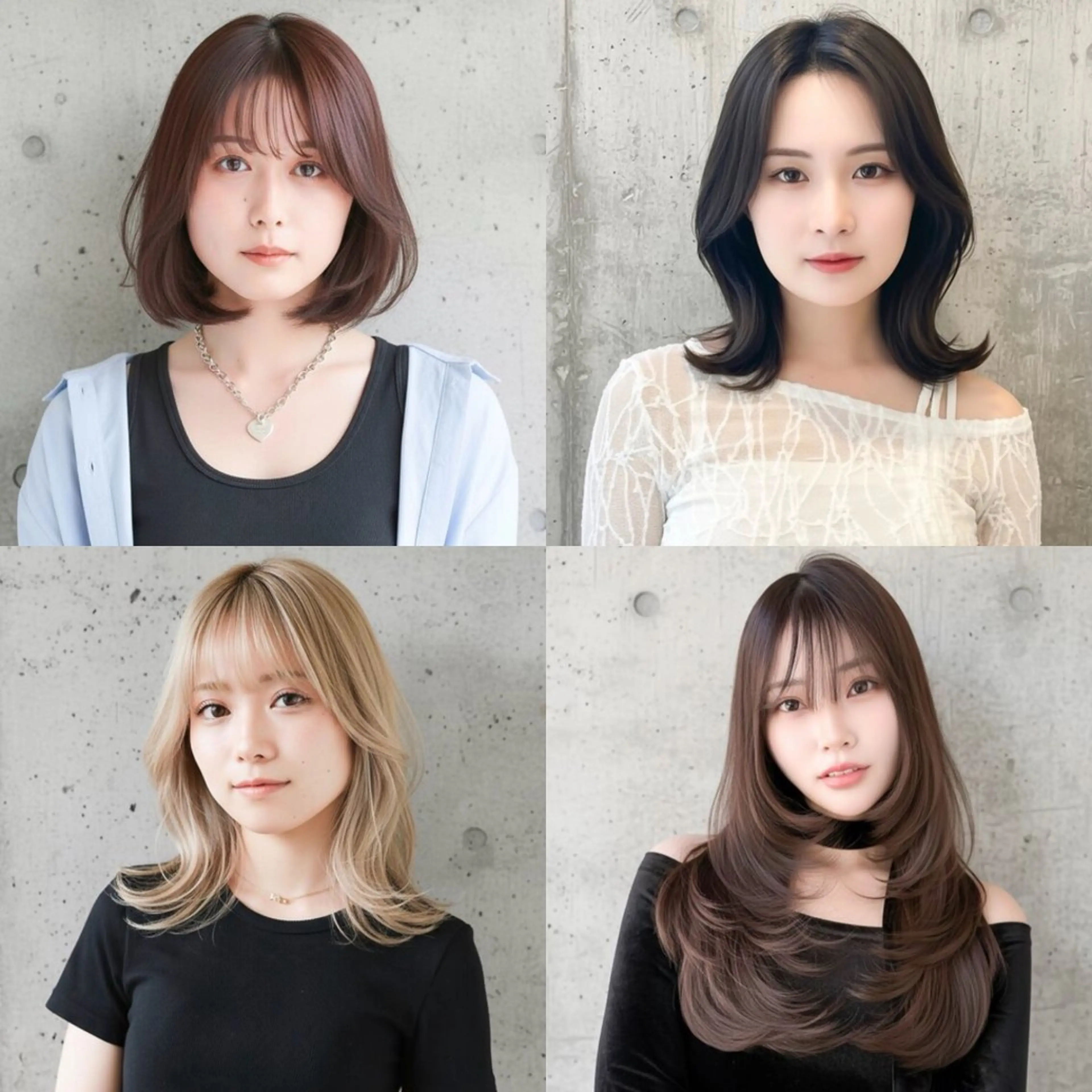 ミディアム カラー パーマ ミディアムパーマ ブリーチ 縮毛矯正 佐々木やすは/ レディースモデル募集のヘアスタイル