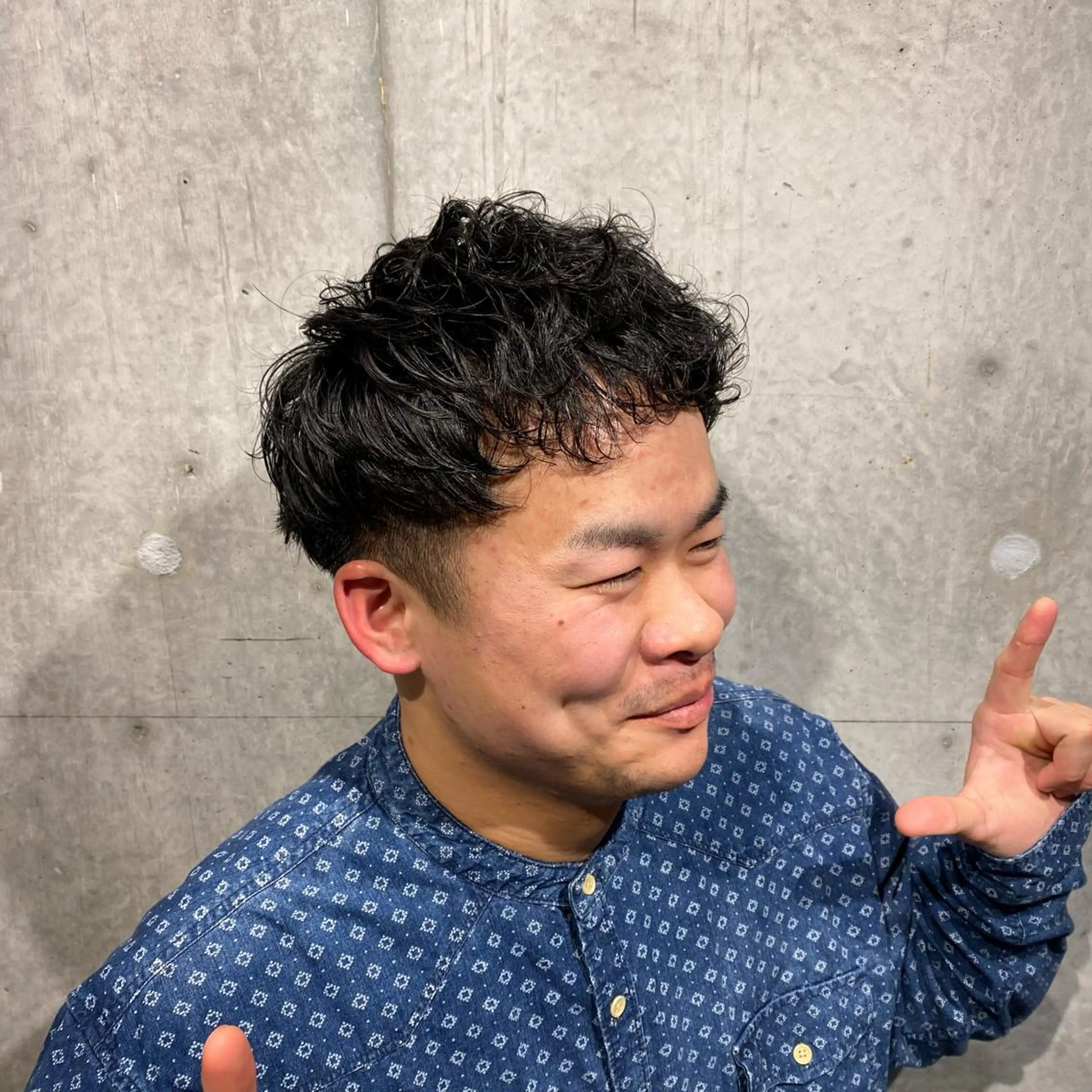 メンズ メンズパーマ カット パーマ ナチュラル特化 低価格/ＪＯのヘアスタイル