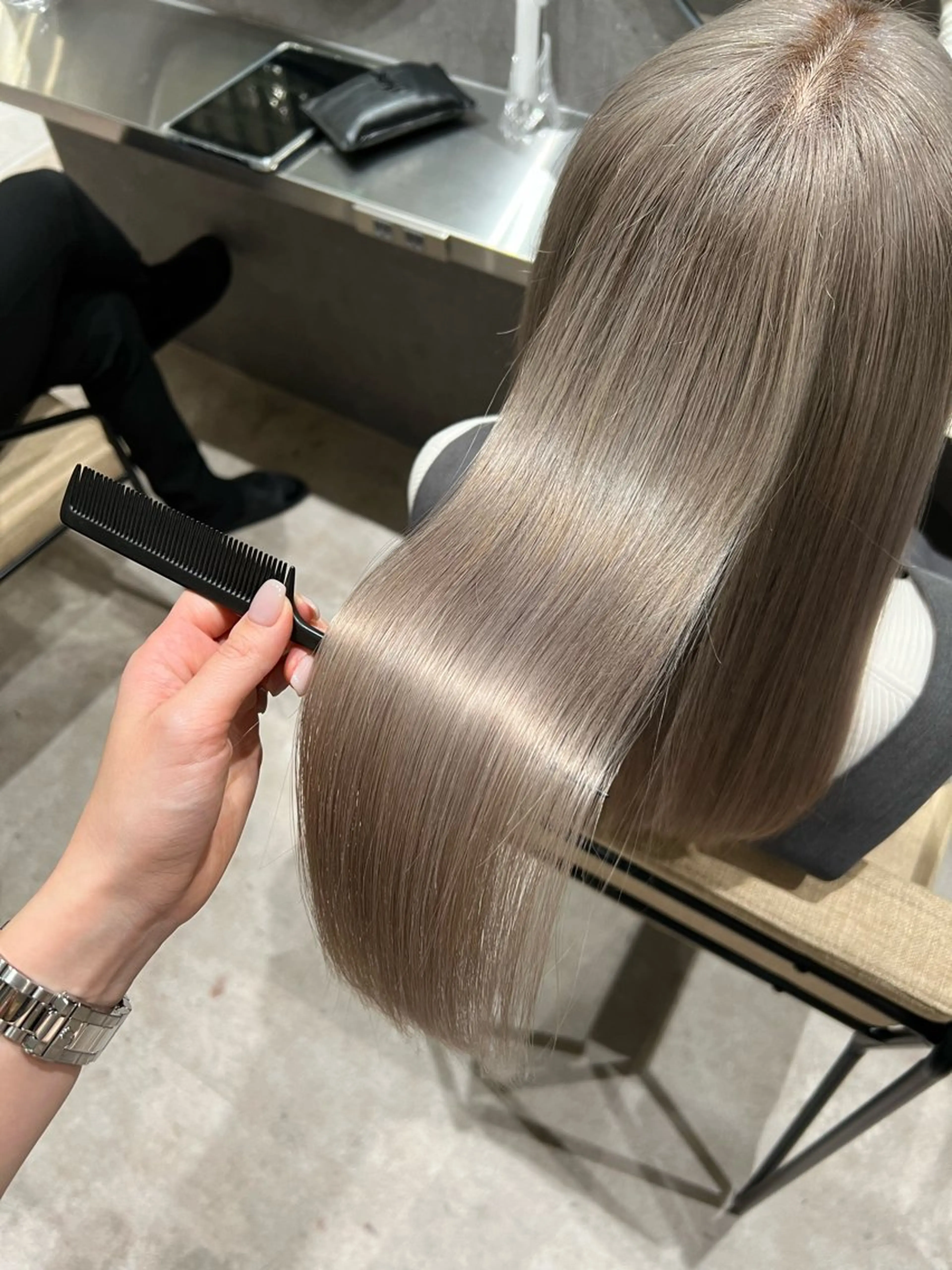 ミディアム 髪質改善 トリートメント カット 代表山口ひな 髪質改善のプロのヘアスタイル