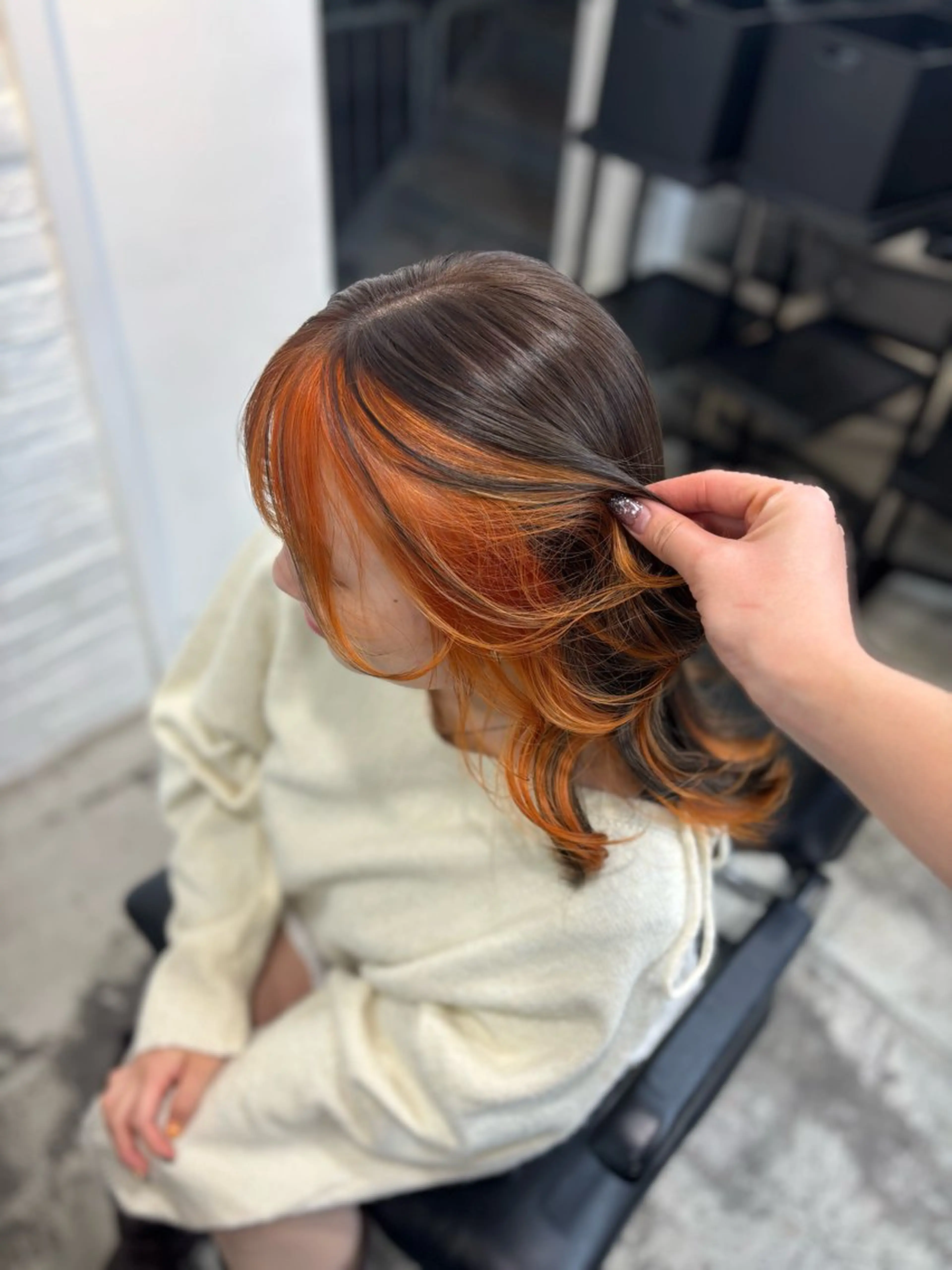 ミディアム カラー レイヤー sala 推しカラー職人🎀のヘアスタイル