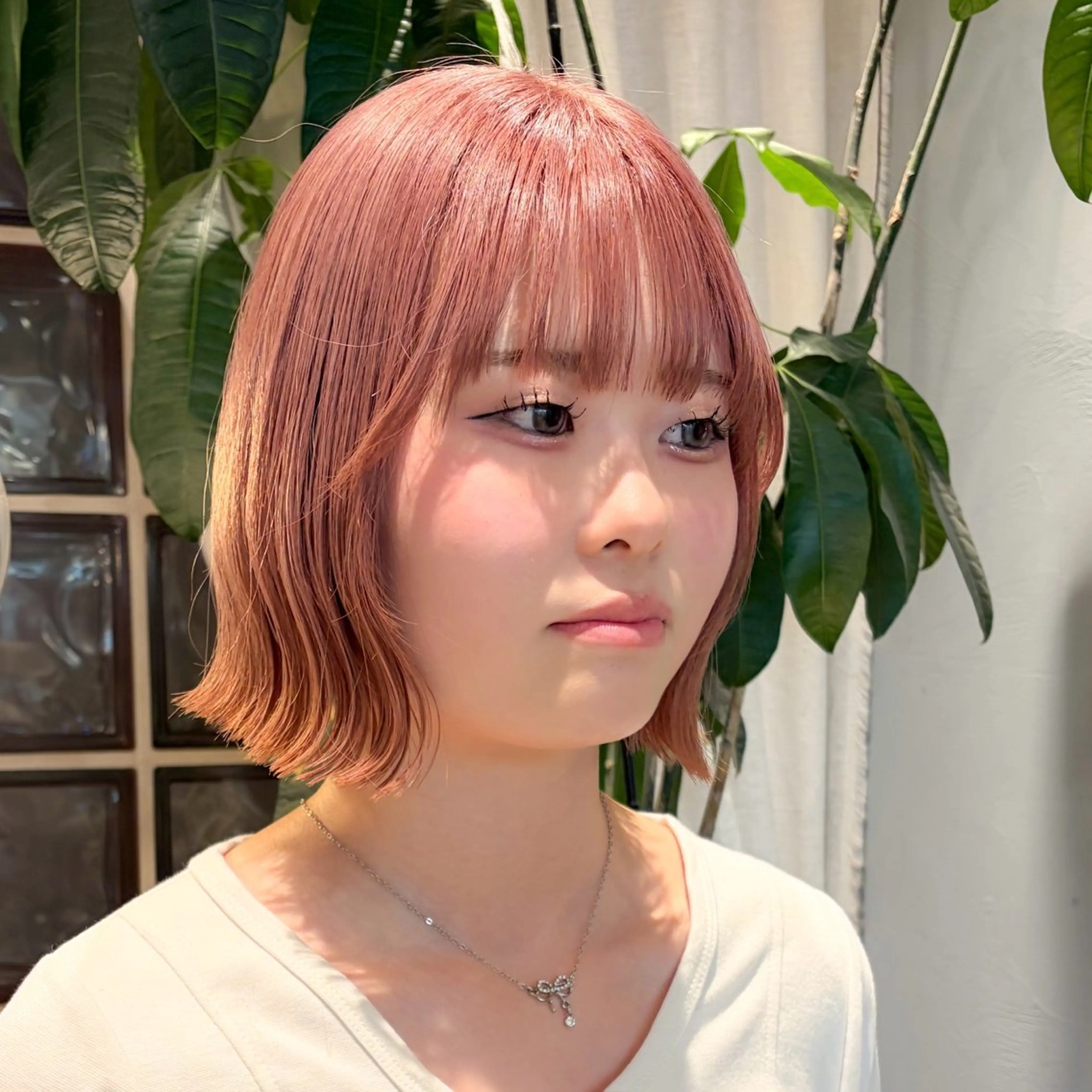 ミディアム カット ヘアカラー トリートメント ♥️ボブレイヤー/ minami♥️のヘアスタイル