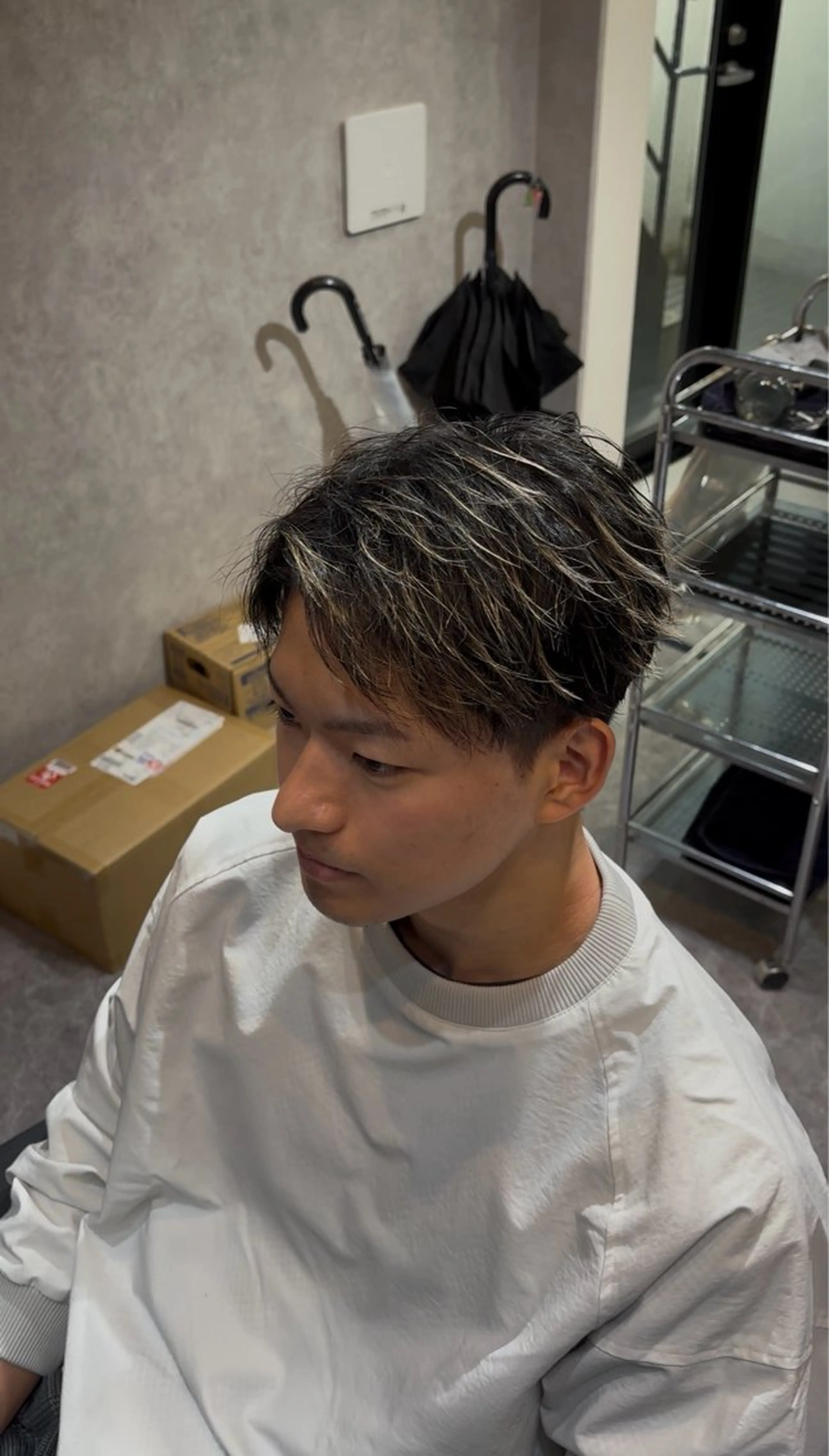 ショート カット 石井希武/学芸大学/ パーマ/縮毛矯正のヘアスタイル