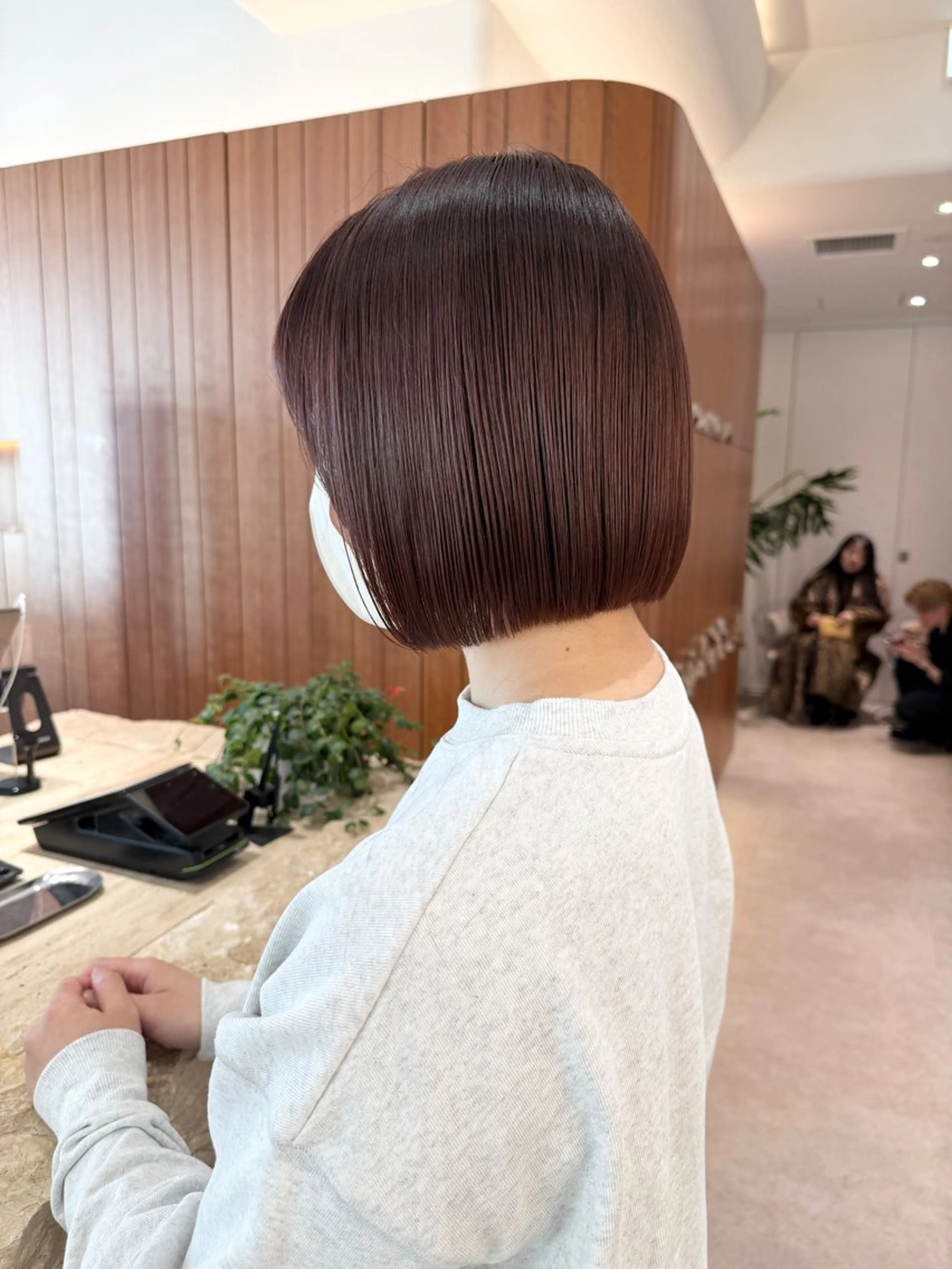 ショート カラー 切りっぱなしボブ ショートボブ 丸みショート ボブ 韓国風ヘア カット ヘアカラー トリートメント 田中航平/渋谷ボブ/ レイヤーボブのヘアスタイル