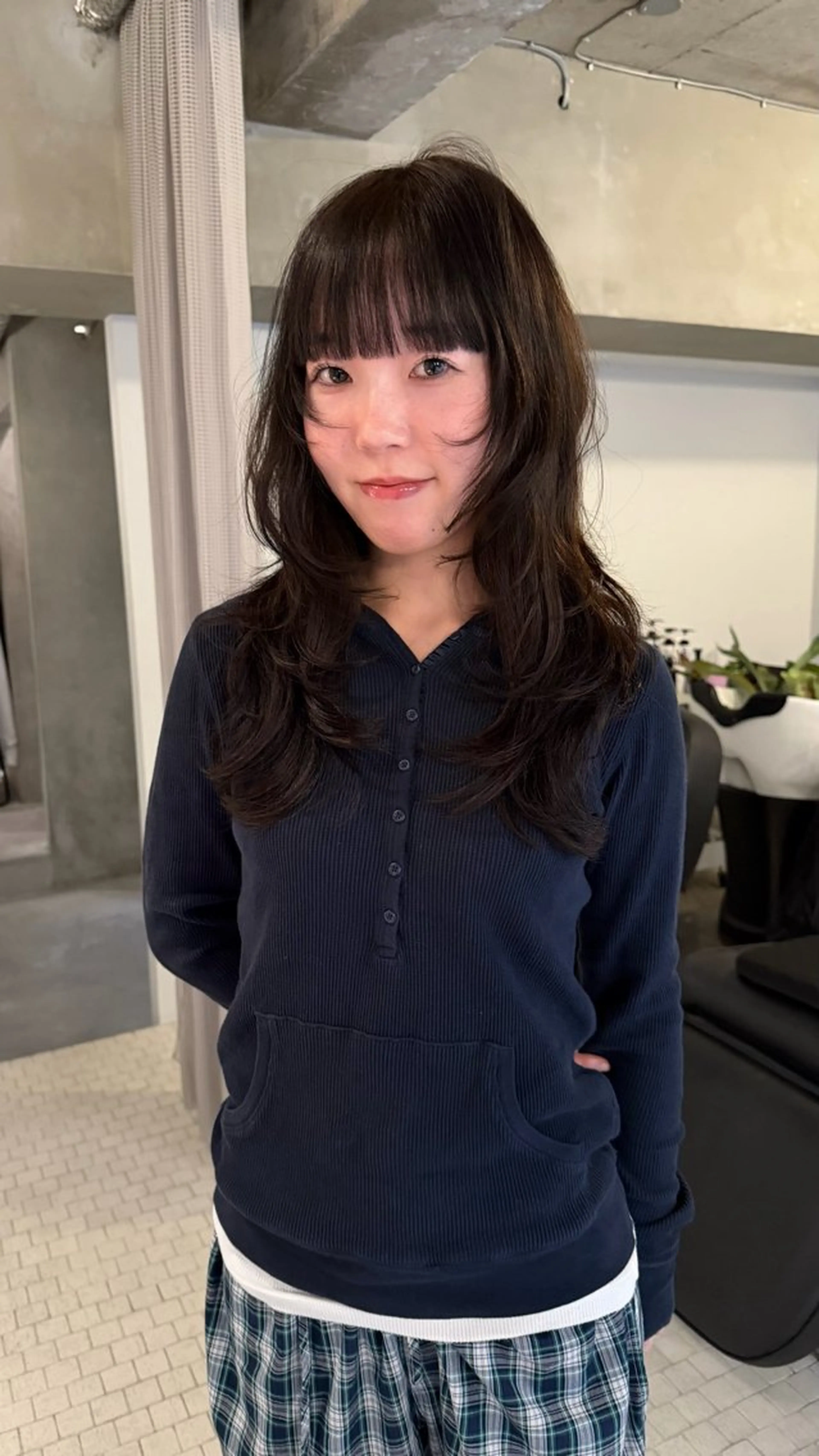 ロング ハイレイヤー レイヤーカット 中野 こころのヘアスタイル